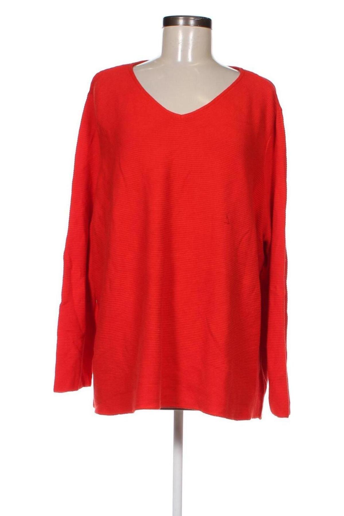 Дамски пуловер, Размер 3XL, Цвят Червен, Цена 21,75 лв.