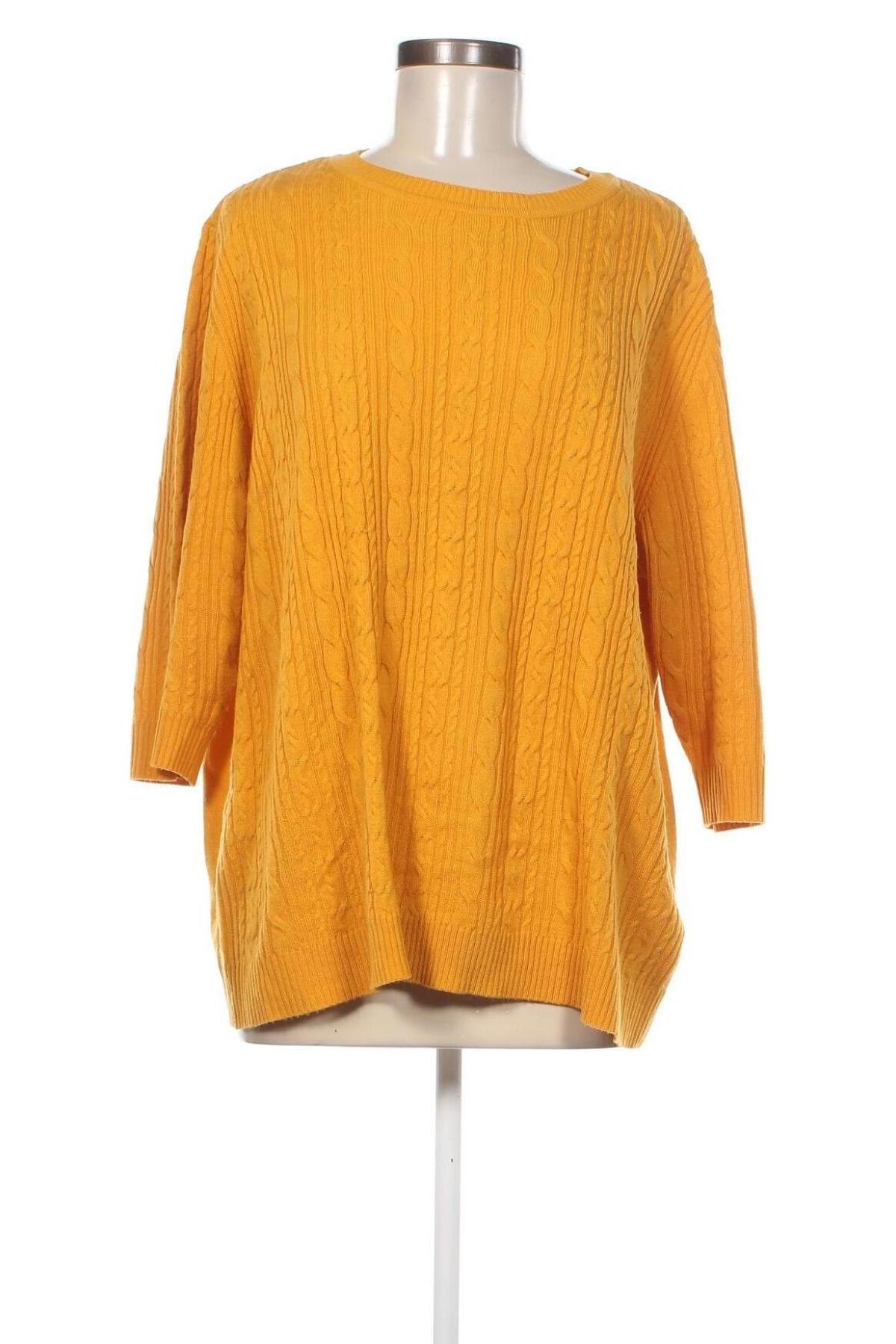 Γυναικείο πουλόβερ, Μέγεθος XXL, Χρώμα Κίτρινο, Τιμή 12,56 €
