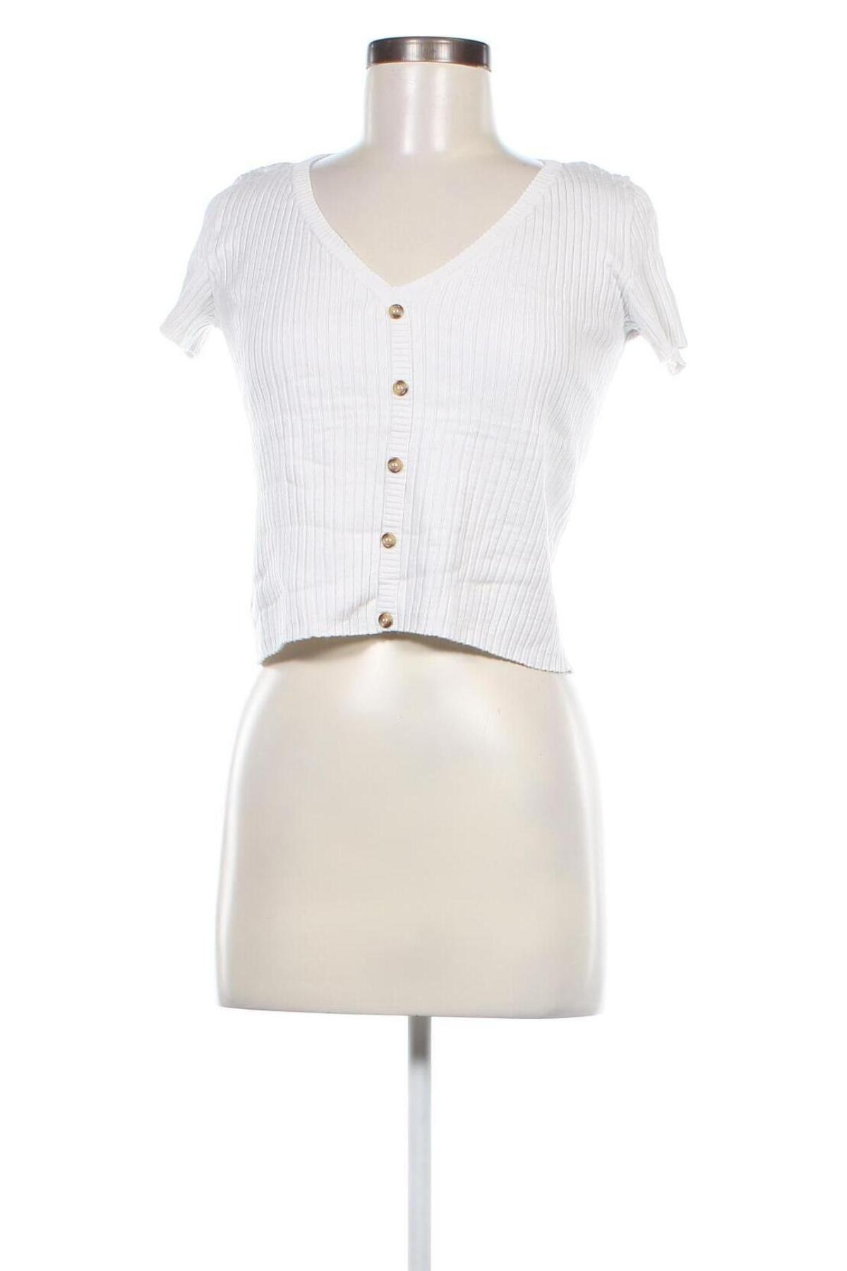 Γυναικείο πουλόβερ Bershka, Μέγεθος S, Χρώμα Λευκό, Τιμή 7,18 €