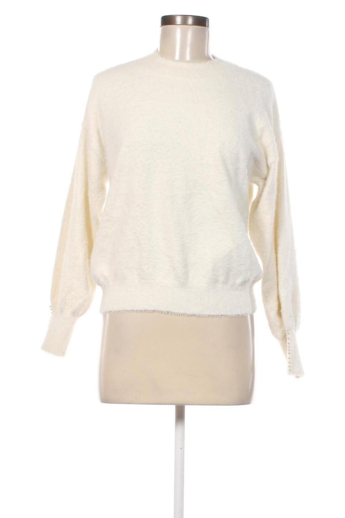 Дамски пуловер Bluoltre, Размер S, Цвят Екрю, Цена 15,08 лв.