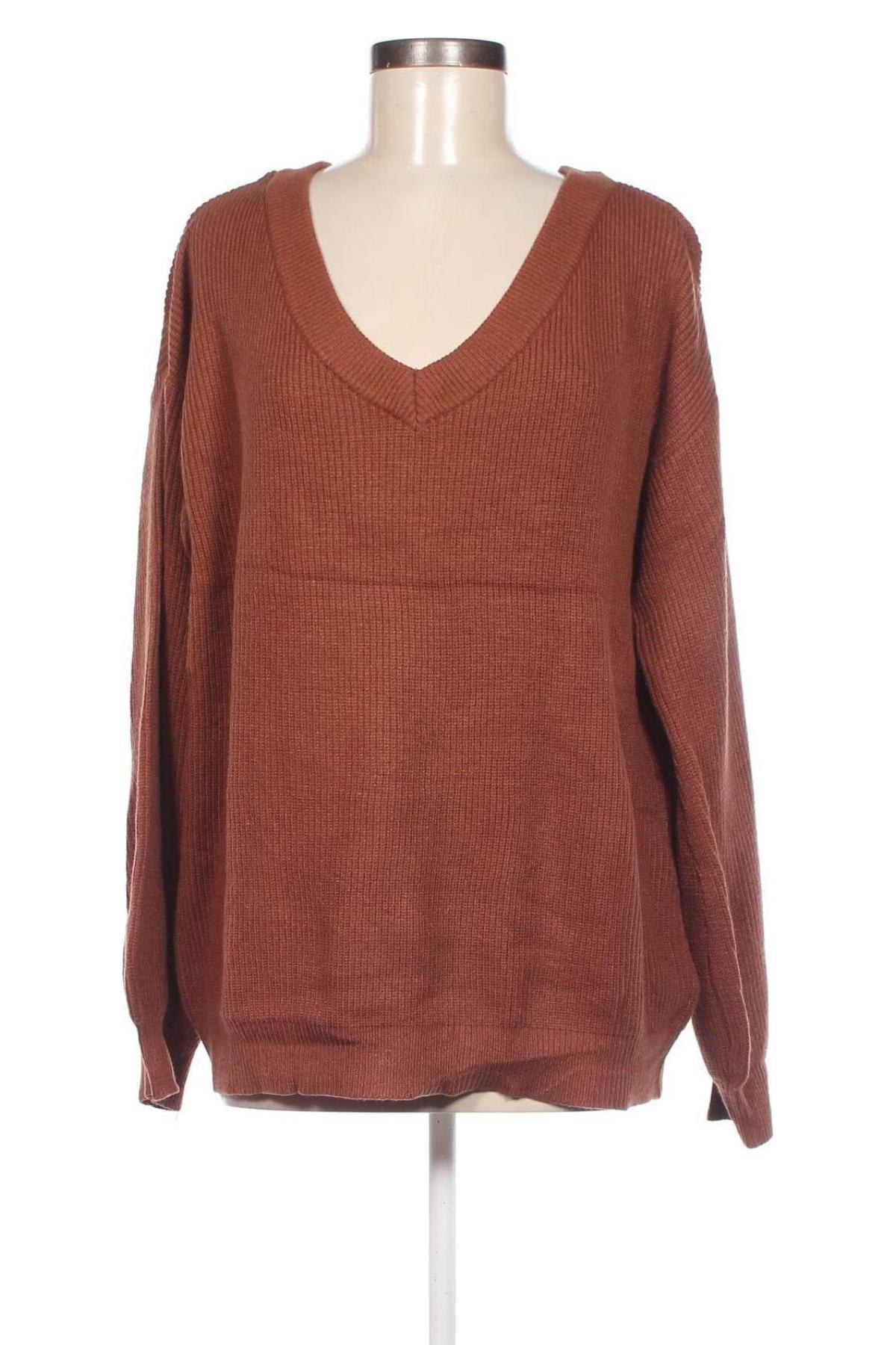 Дамски пуловер Body Flirt, Размер XL, Цвят Кафяв, Цена 17,98 лв.
