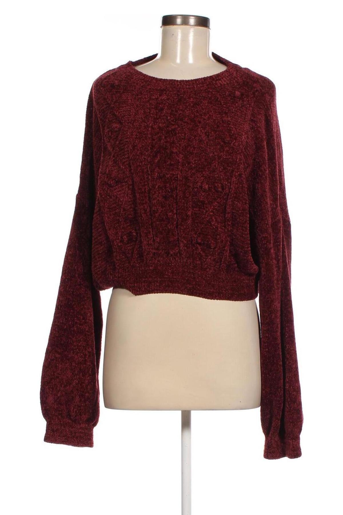 Дамски пуловер Charlotte Russe, Размер L, Цвят Червен, Цена 14,21 лв.