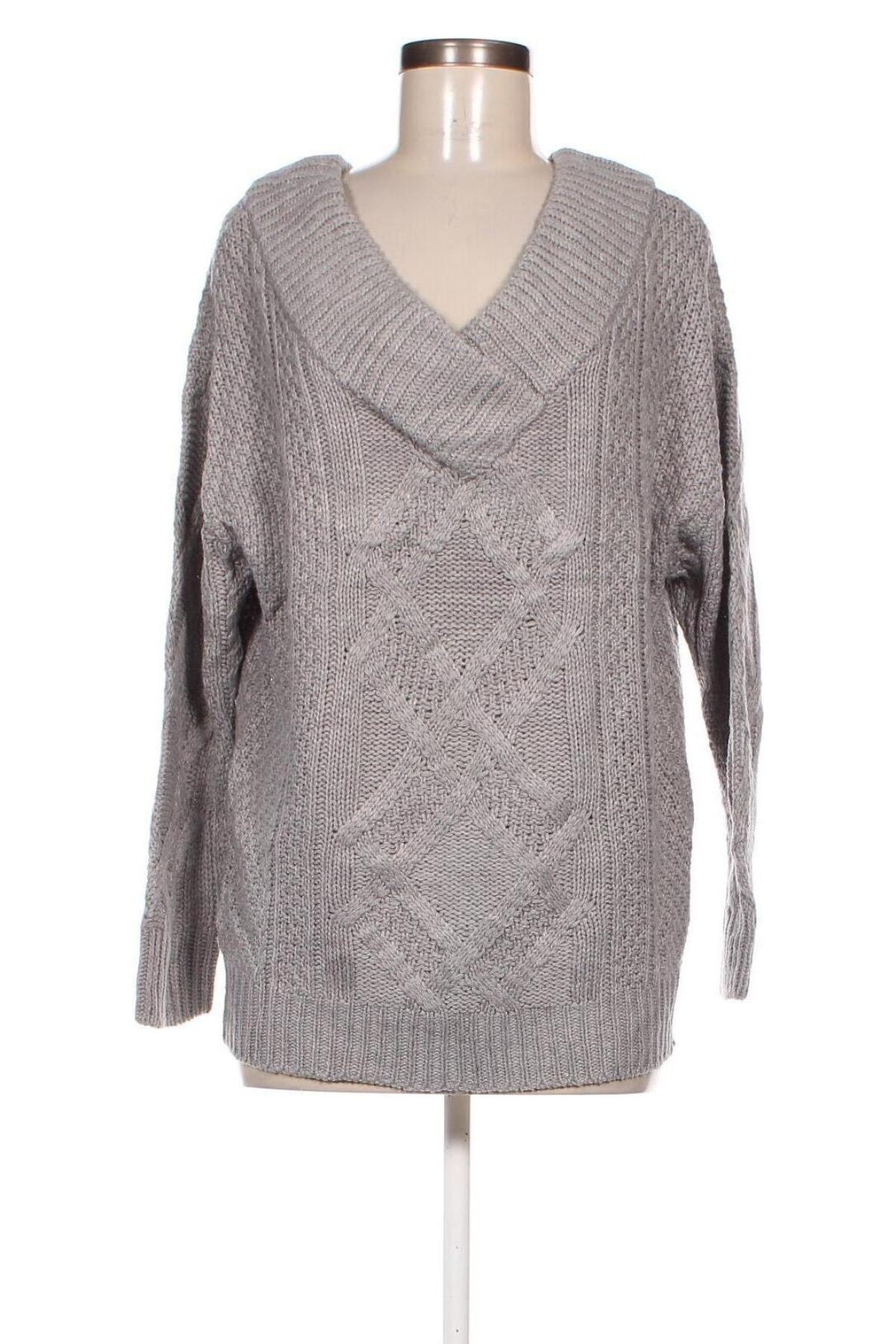 Дамски пуловер Cloth, Размер S, Цвят Сив, Цена 13,00 лв.