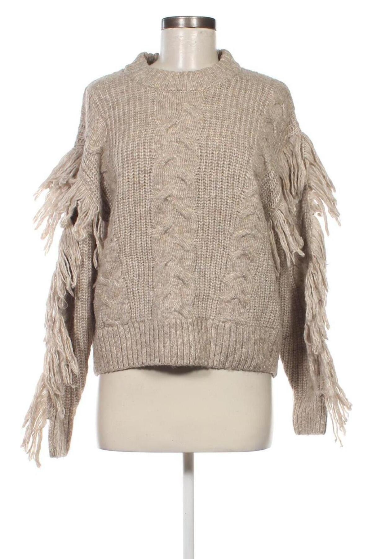 Дамски пуловер Gina Tricot, Размер M, Цвят Бежов, Цена 14,85 лв.