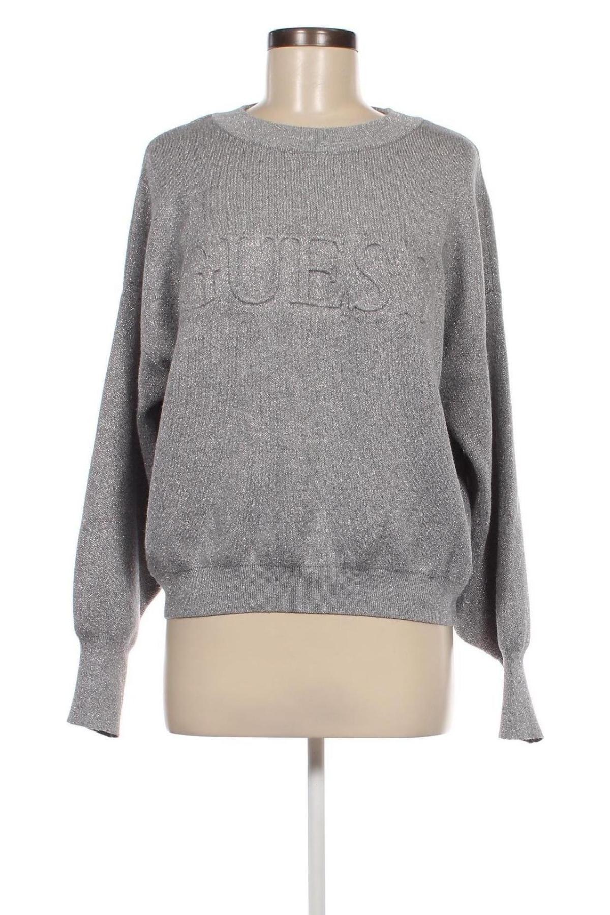 Дамски пуловер Guess, Размер M, Цвят Сив, Цена 44,20 лв.
