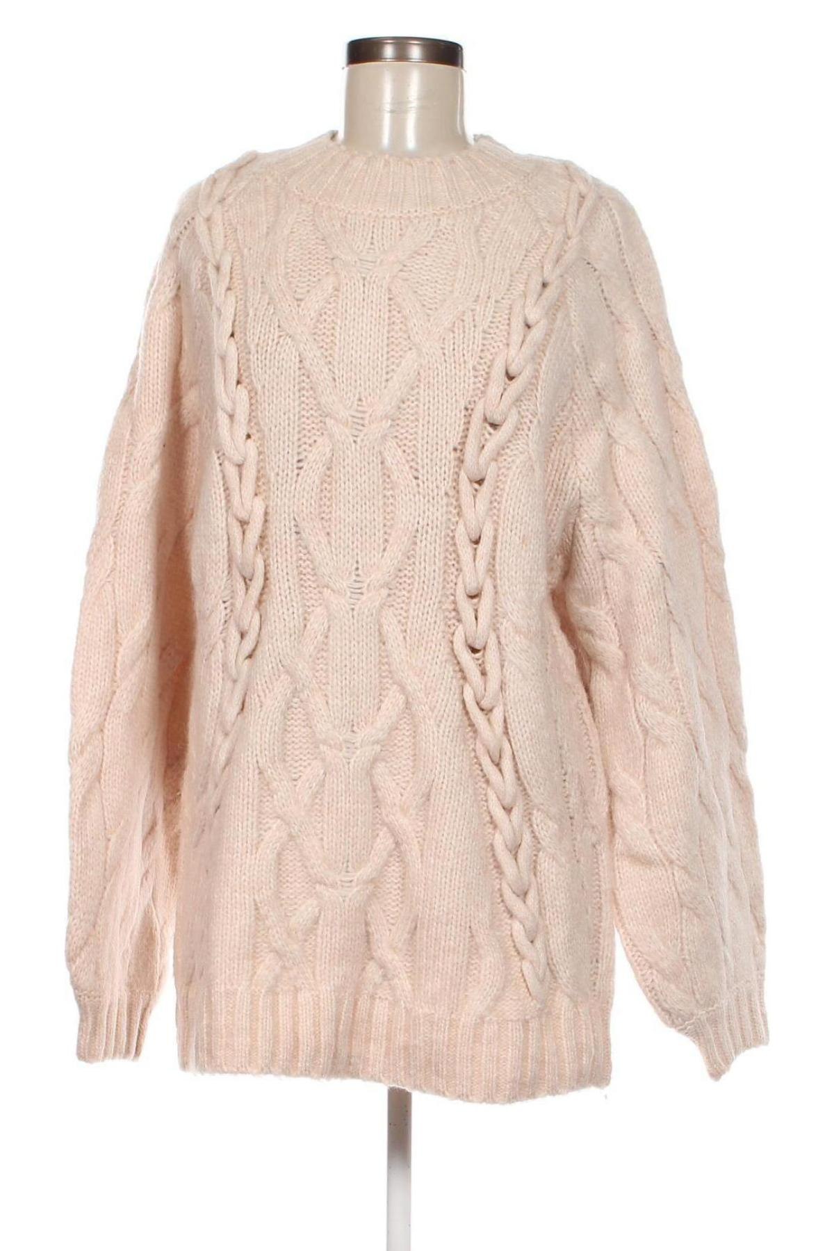 Дамски пуловер H&M, Размер L, Цвят Екрю, Цена 15,95 лв.