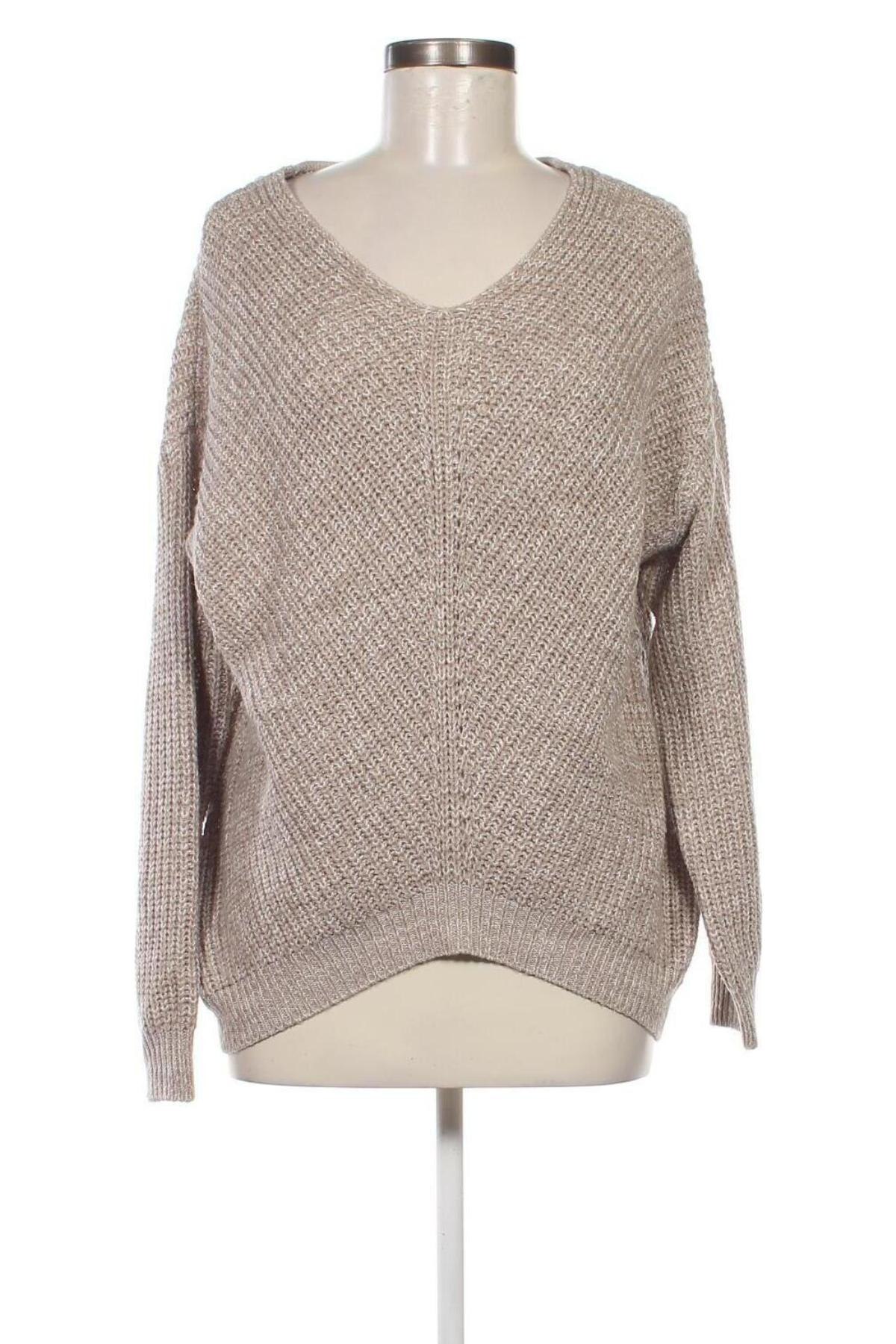 Дамски пуловер Haily`s, Размер L, Цвят Бежов, Цена 22,55 лв.