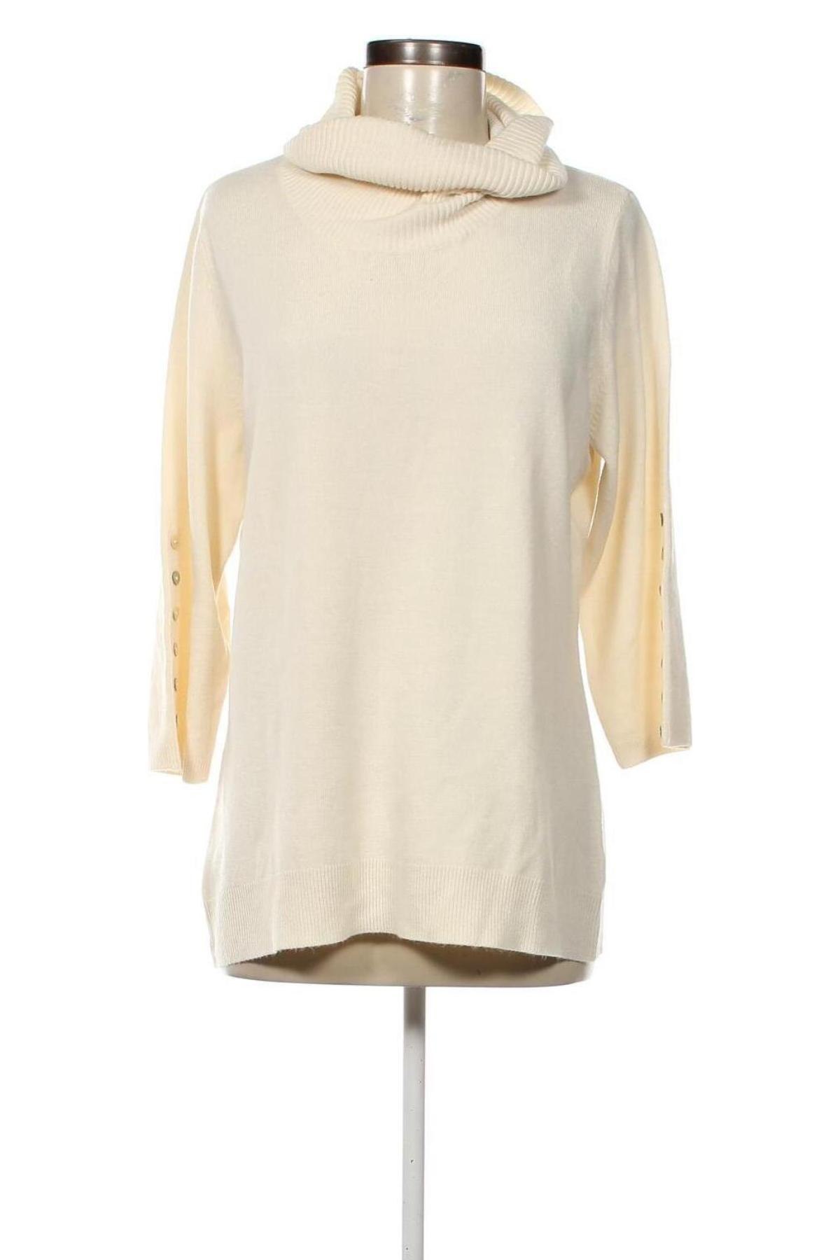 Дамски пуловер Helena Vera, Размер XL, Цвят Екрю, Цена 26,65 лв.