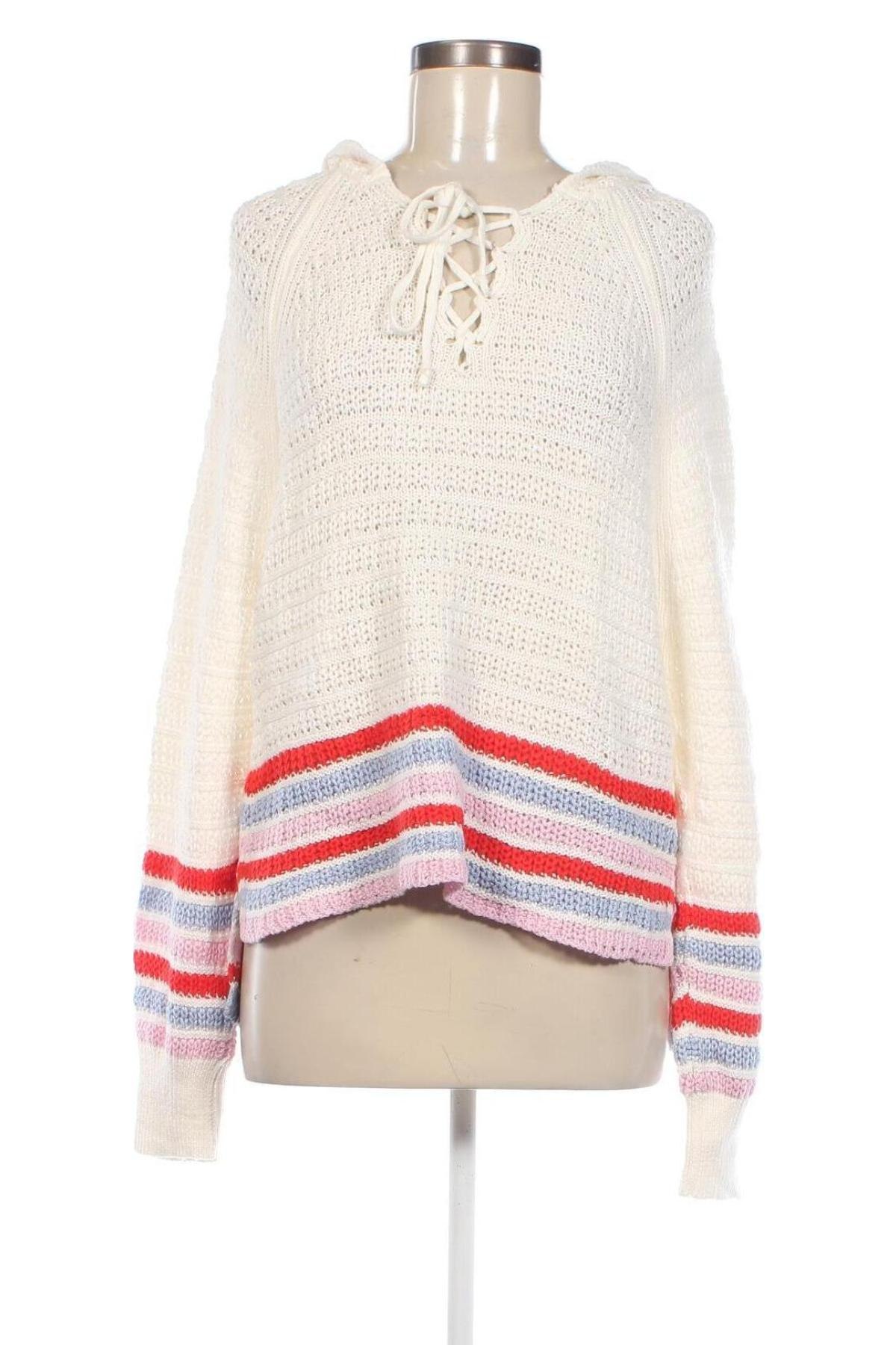 Дамски пуловер Hollister, Размер L, Цвят Бял, Цена 51,15 лв.