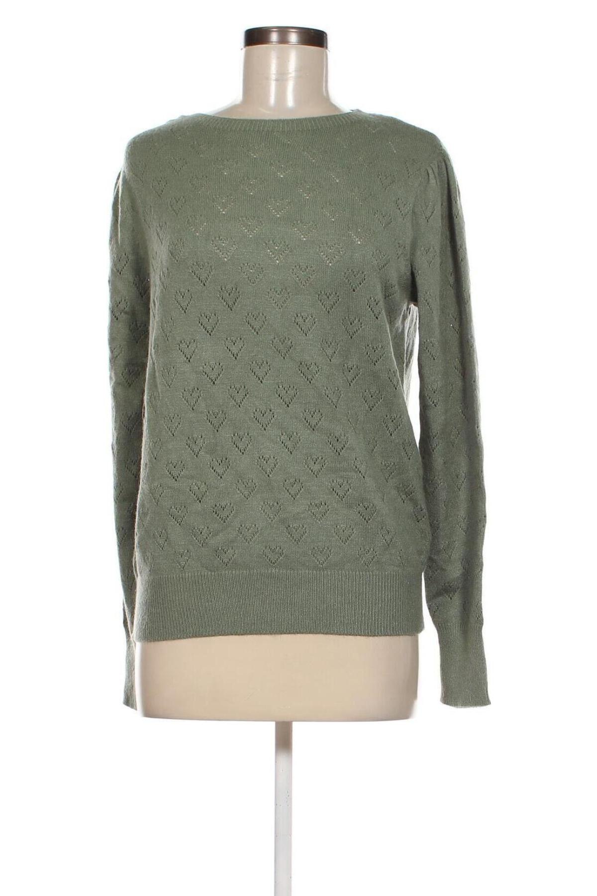 Γυναικείο πουλόβερ Laura Torelli, Μέγεθος M, Χρώμα Πράσινο, Τιμή 9,33 €