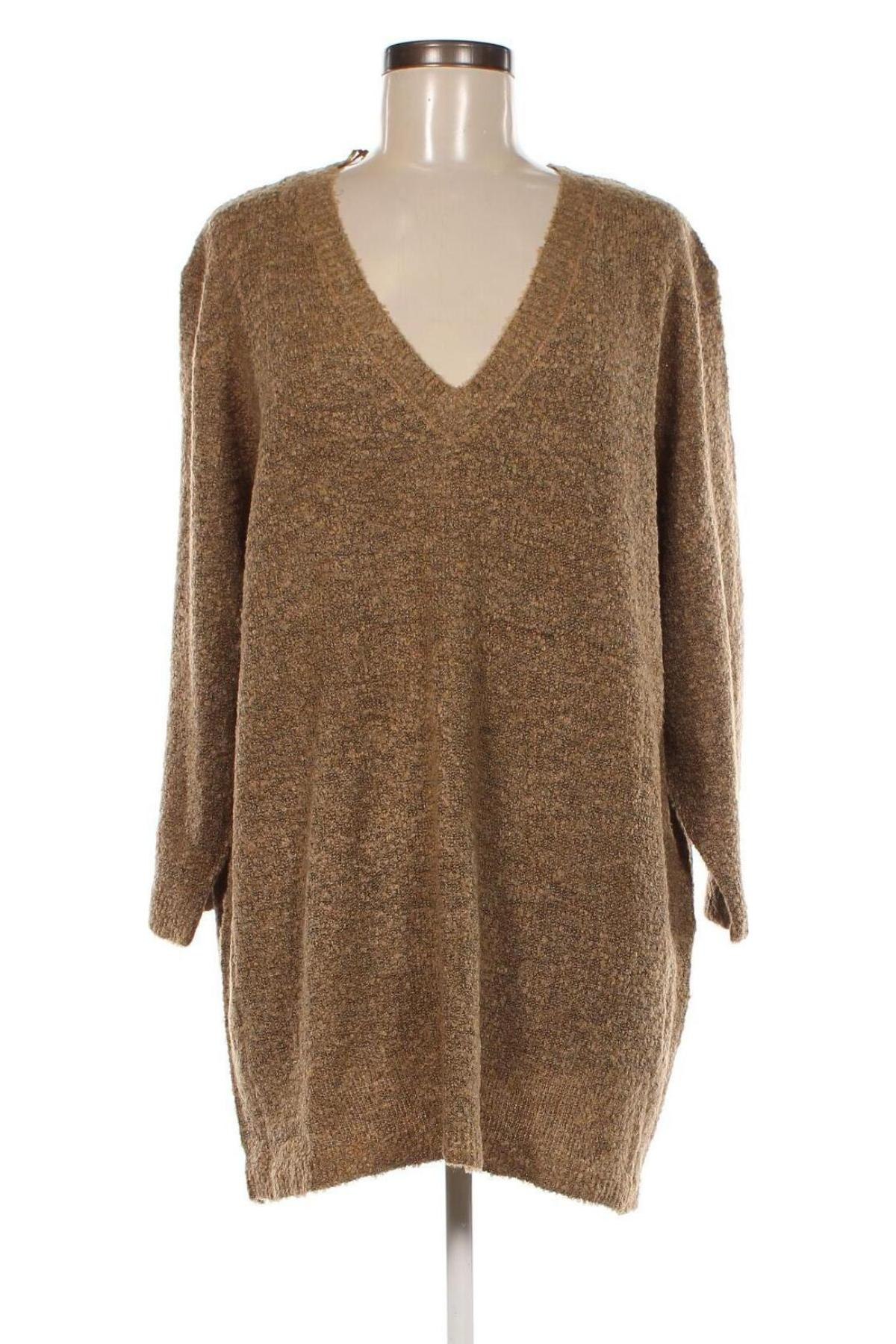 Дамски пуловер Laura Torelli, Размер XXL, Цвят Бежов, Цена 20,30 лв.