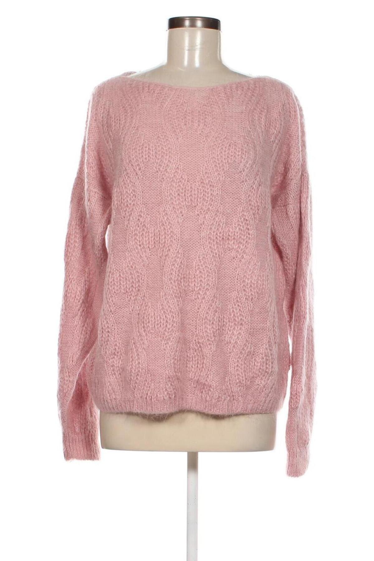 Дамски пуловер Made In Italy, Размер M, Цвят Розов, Цена 15,95 лв.