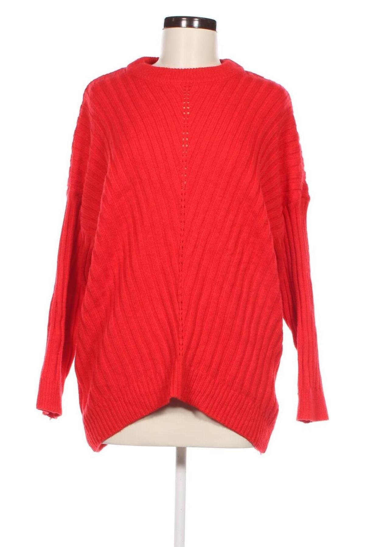 Дамски пуловер Mango, Размер M, Цвят Червен, Цена 14,04 лв.