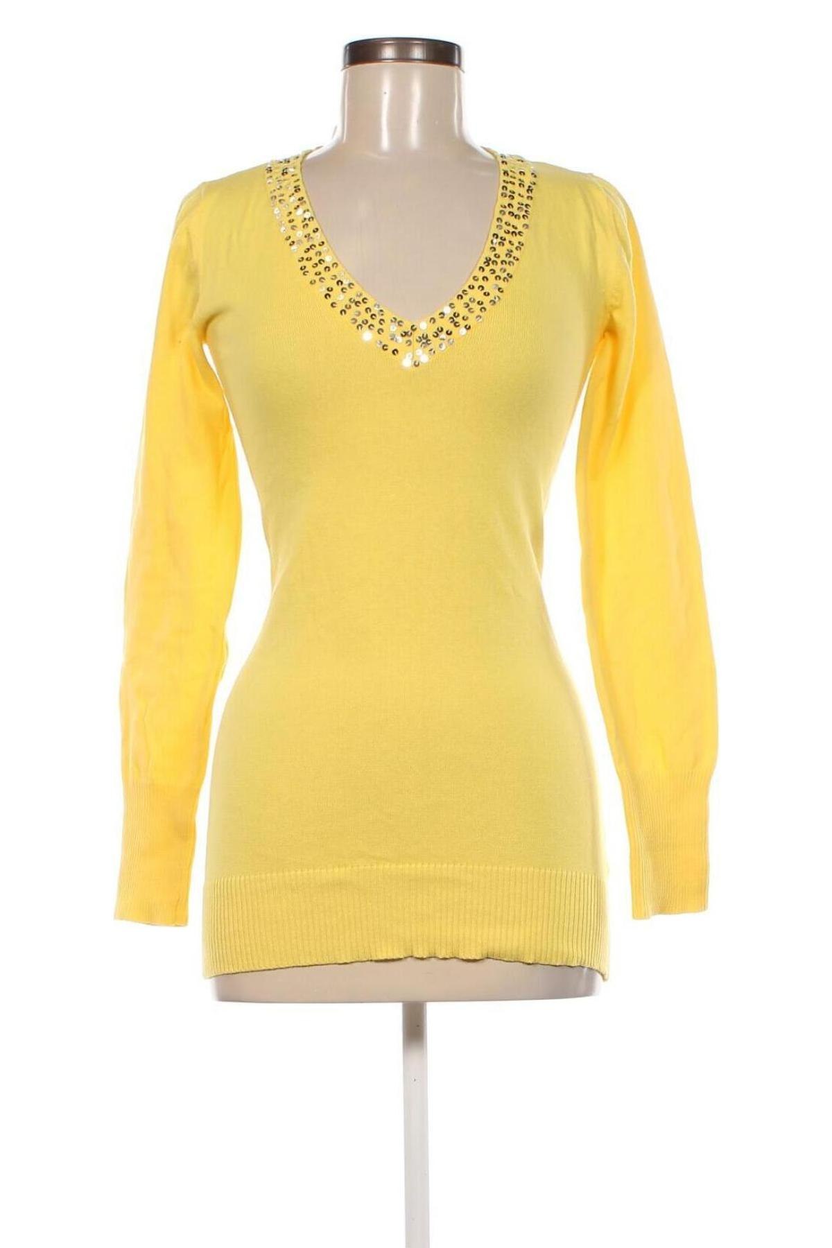 Дамски пуловер Melrose, Размер XS, Цвят Жълт, Цена 15,95 лв.
