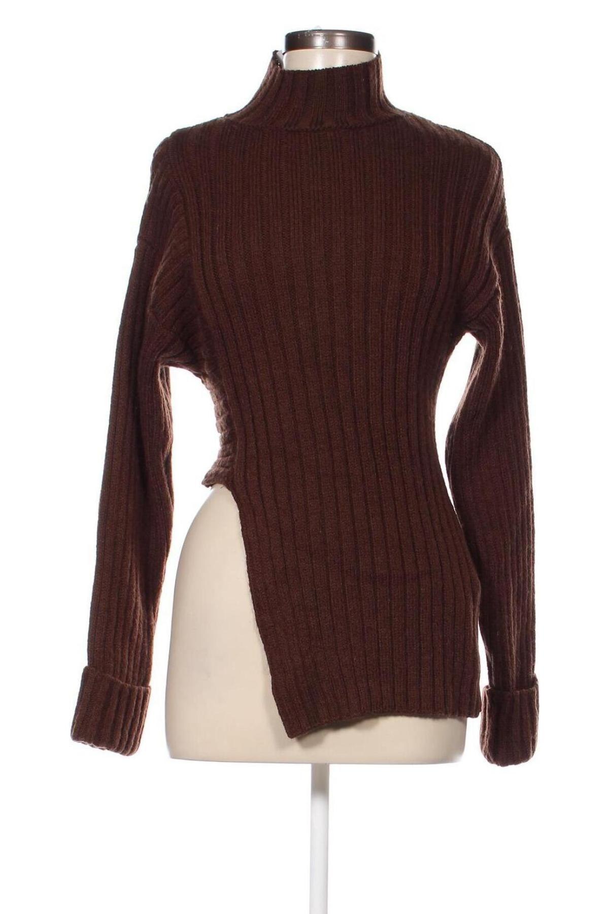 Дамски пуловер NA-KD, Размер XS, Цвят Кафяв, Цена 41,00 лв.