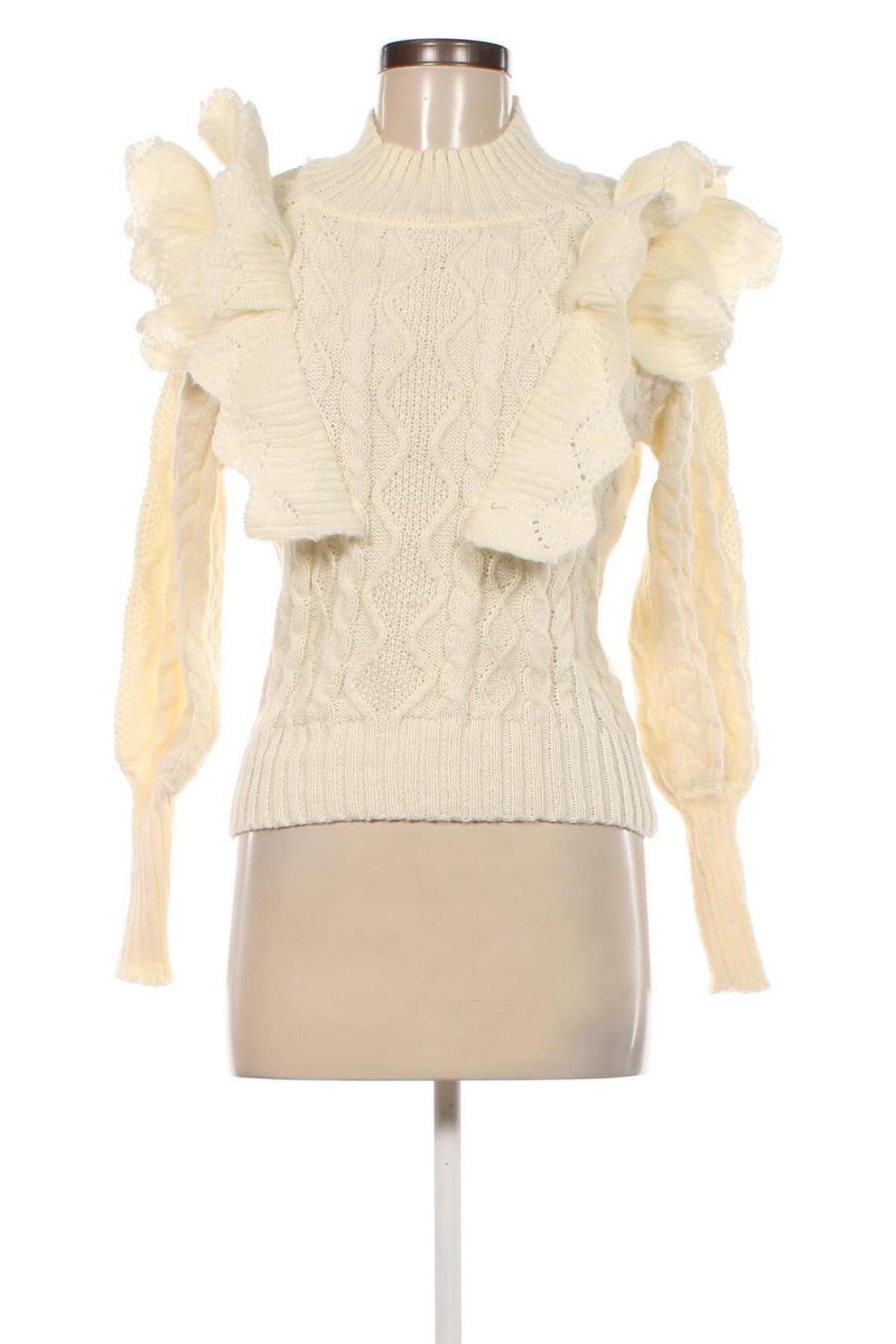 Γυναικείο πουλόβερ SHEIN, Μέγεθος XS, Χρώμα Εκρού, Τιμή 9,87 €