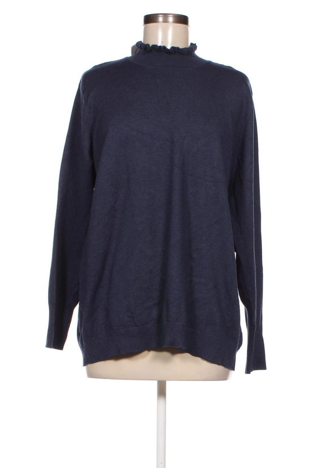 Γυναικείο πουλόβερ Sunday, Μέγεθος 3XL, Χρώμα Μπλέ, Τιμή 13,46 €