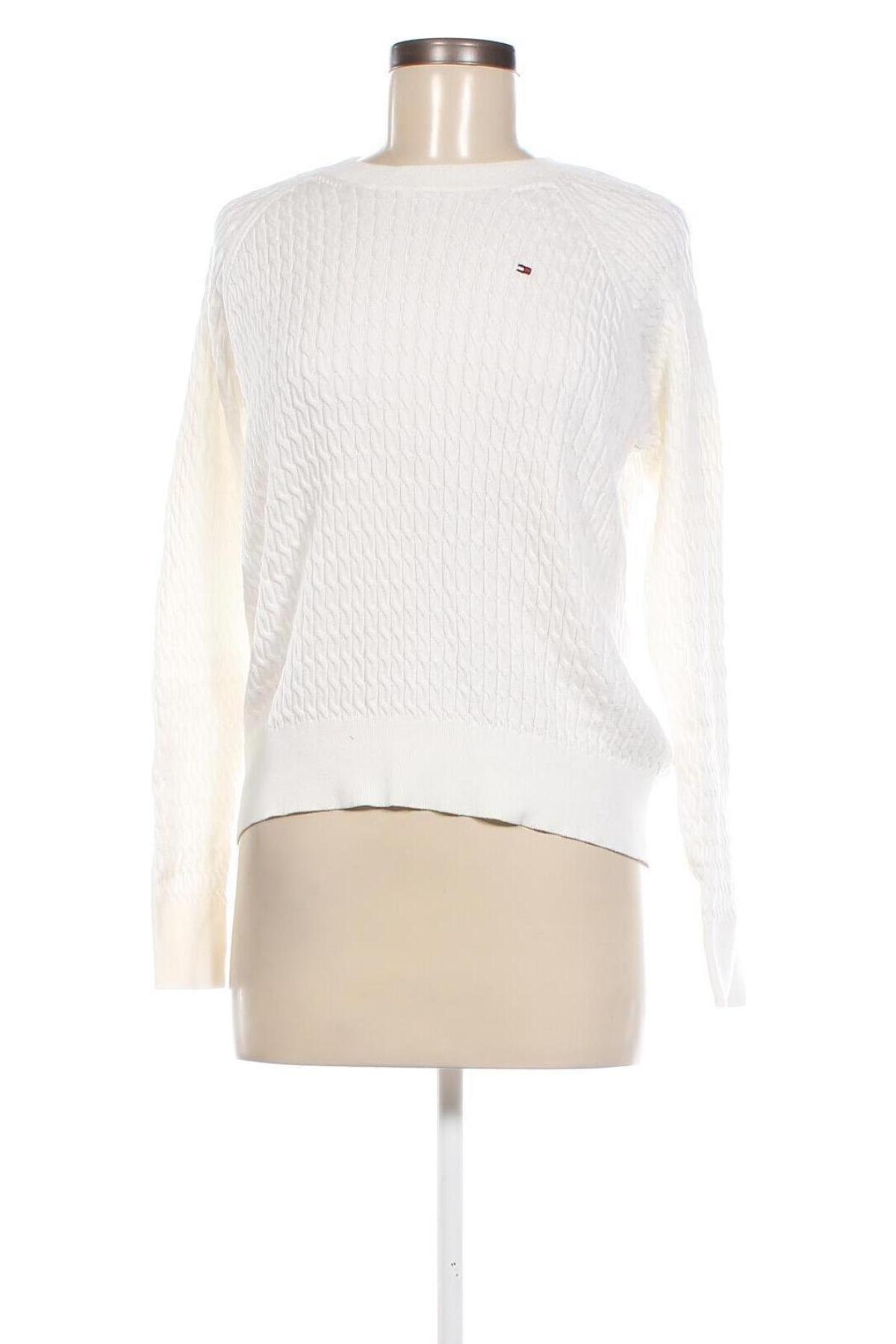 Γυναικείο πουλόβερ Tommy Hilfiger, Μέγεθος S, Χρώμα Λευκό, Τιμή 77,01 €