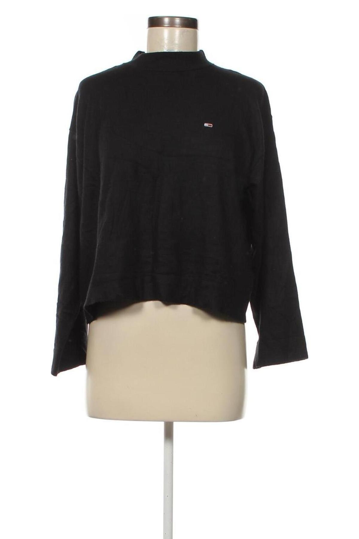 Γυναικείο πουλόβερ Tommy Jeans, Μέγεθος L, Χρώμα Μαύρο, Τιμή 38,04 €