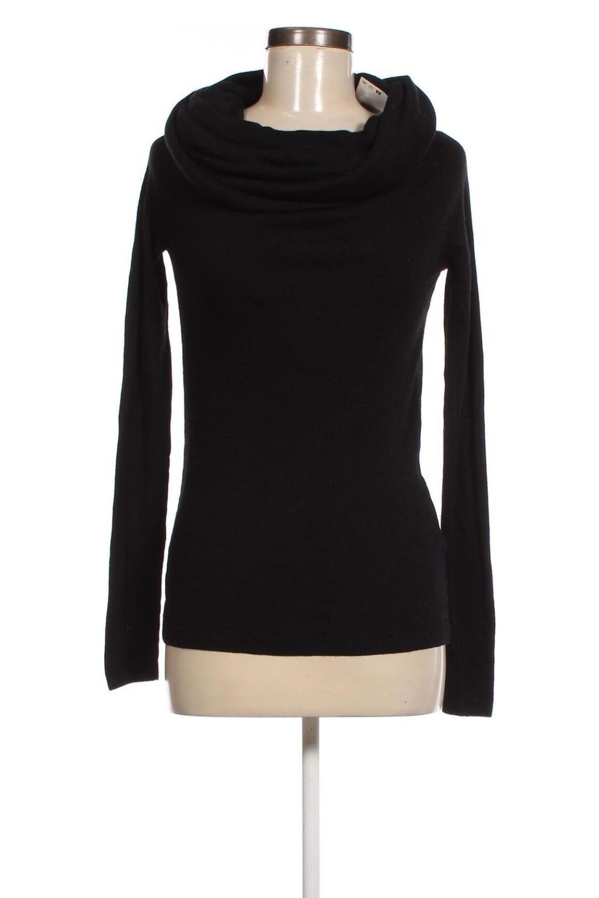Дамски пуловер Zara, Размер L, Цвят Черен, Цена 34,10 лв.