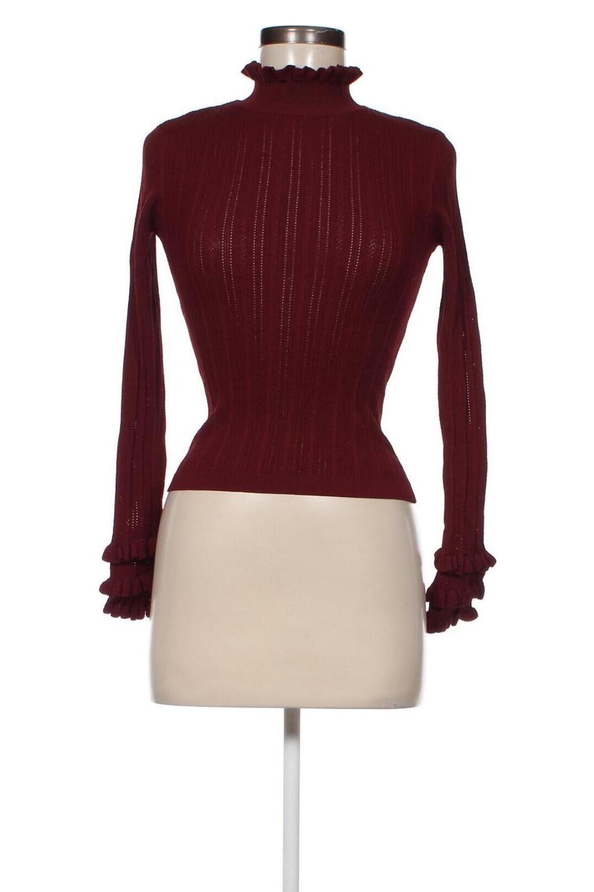 Дамски пуловер Zara, Размер S, Цвят Червен, Цена 14,85 лв.