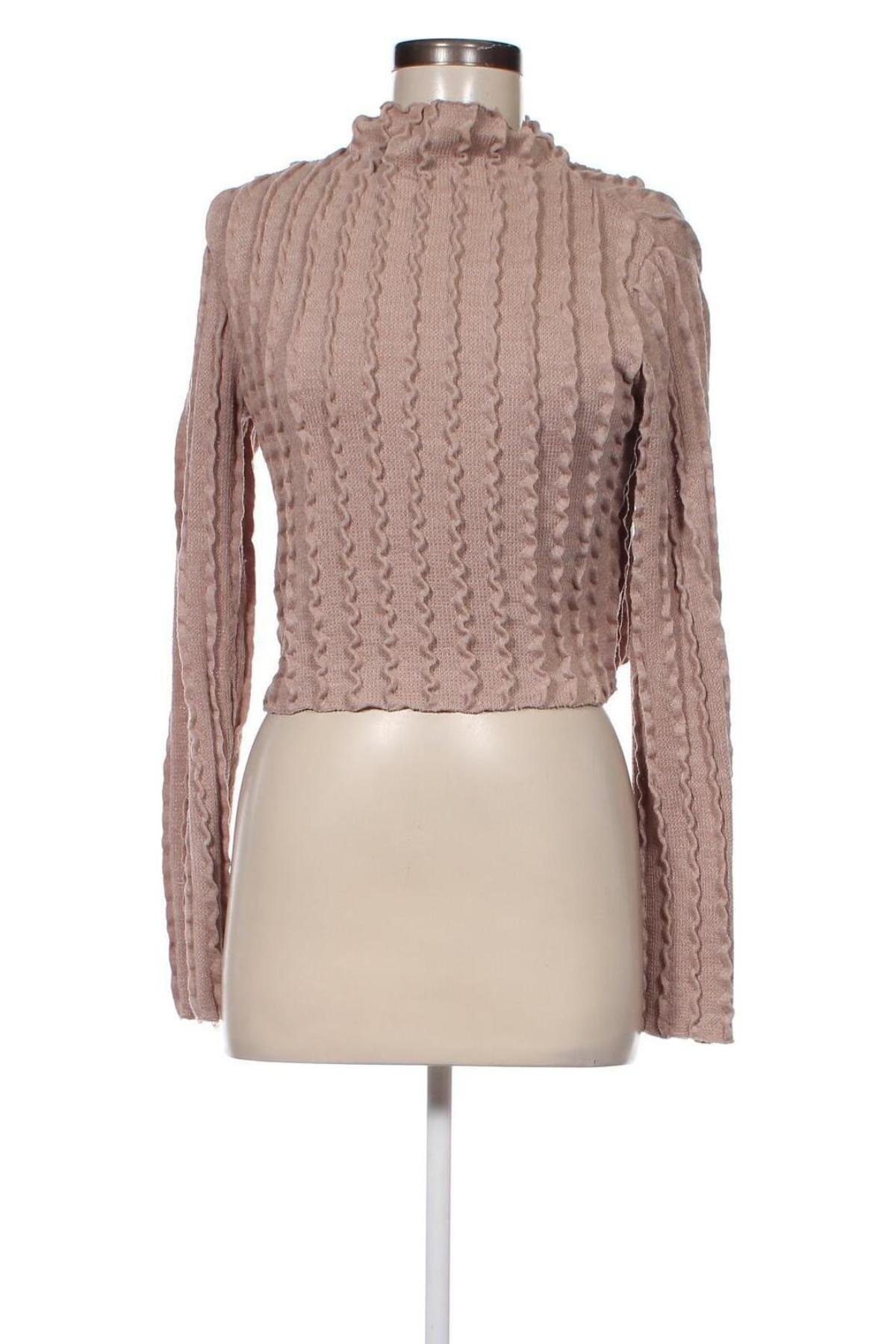 Дамски пуловер Zara, Размер L, Цвят Кафяв, Цена 14,85 лв.