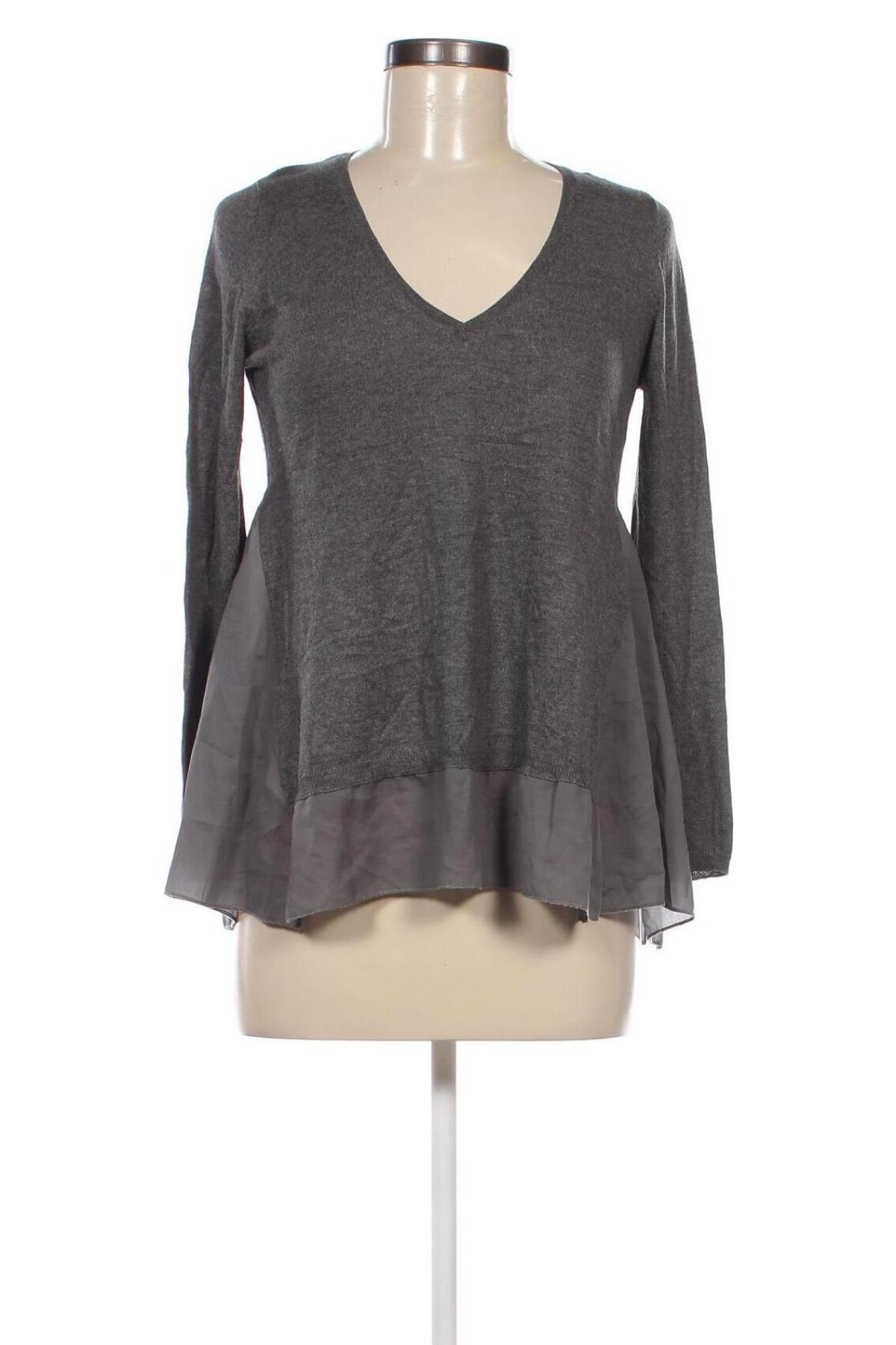 Damenpullover Zara Knitwear, Größe M, Farbe Grau, Preis € 6,99