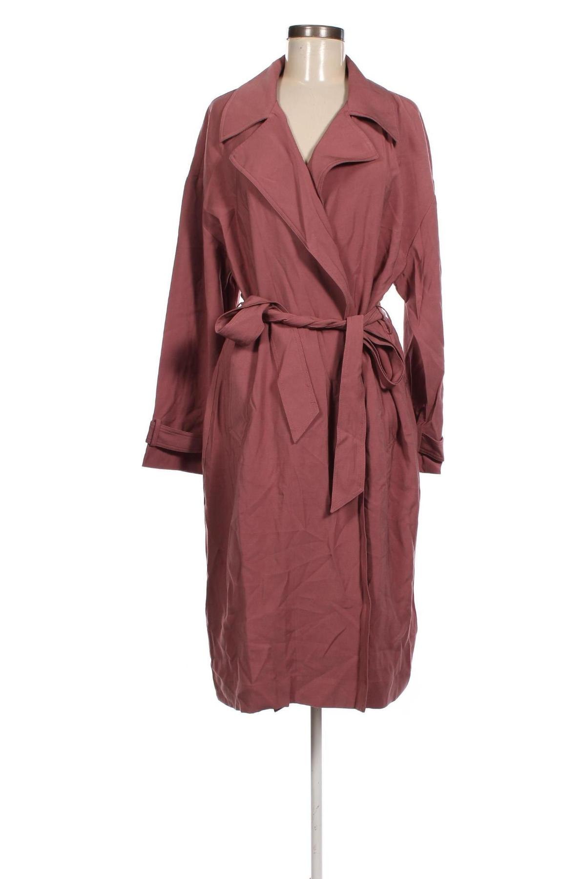 Damen Trenchcoat About You, Größe XL, Farbe Aschrosa, Preis 21,99 €