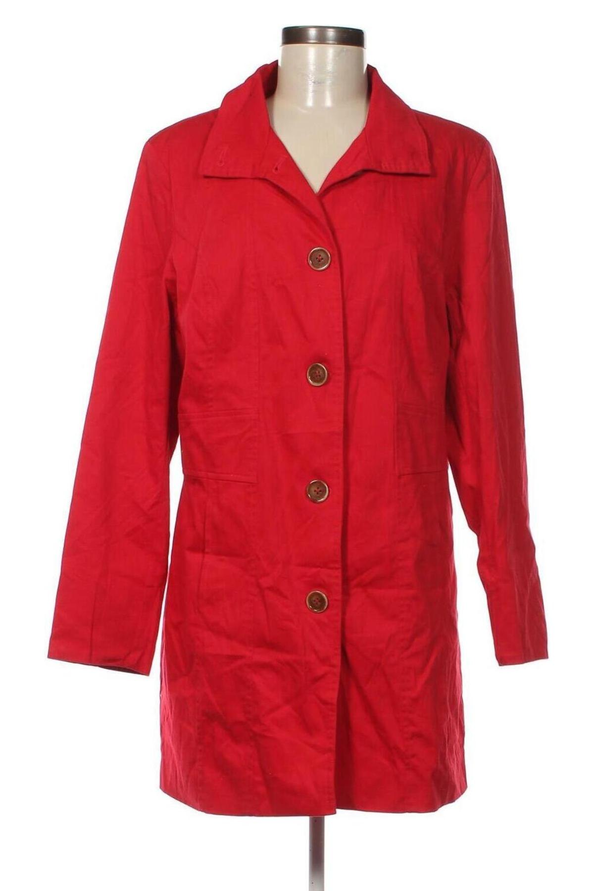 Damen Trenchcoat Collection L, Größe M, Farbe Rot, Preis 28,70 €