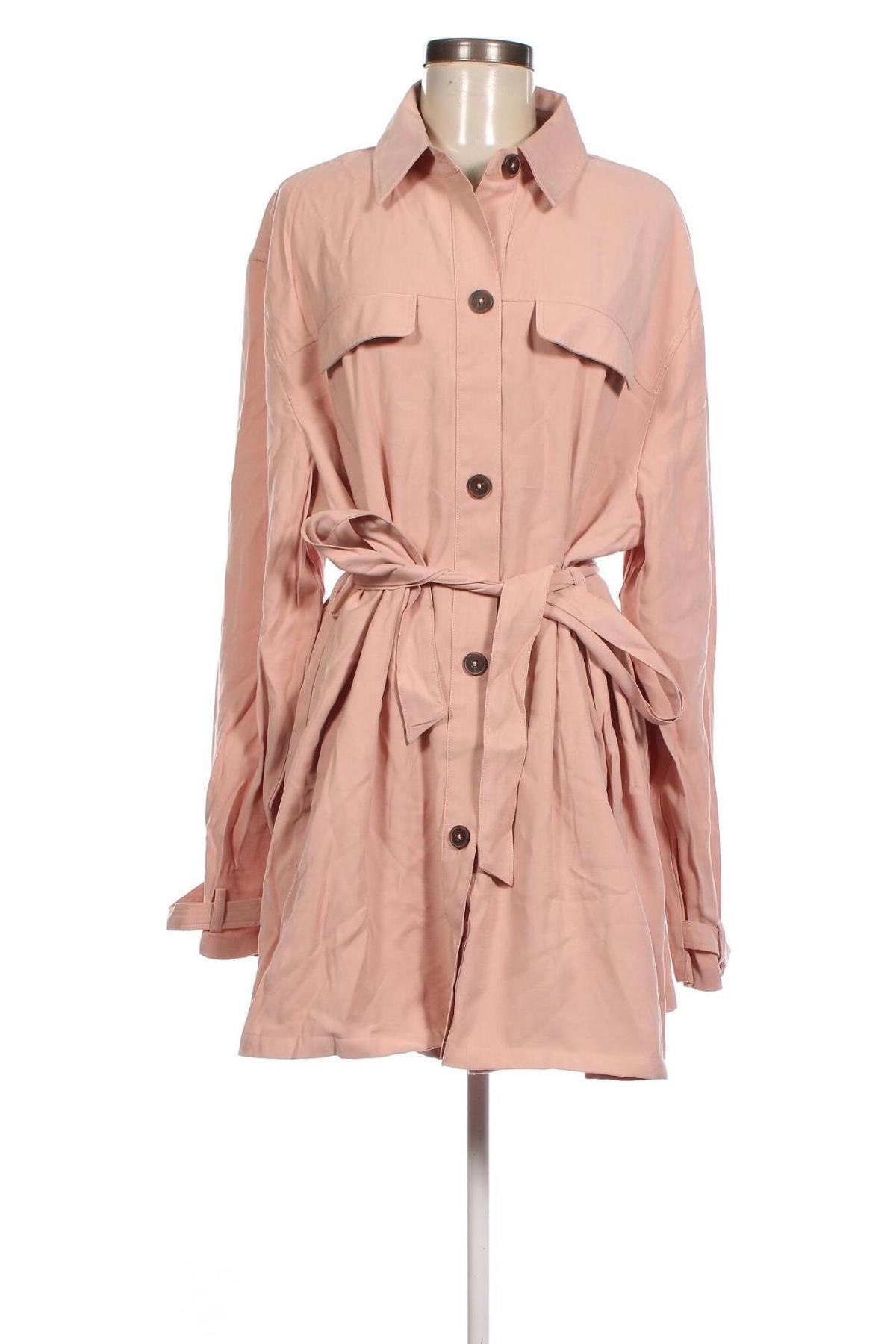 Damen Trench Coat Dorothy Perkins, Größe L, Farbe Aschrosa, Preis € 25,57