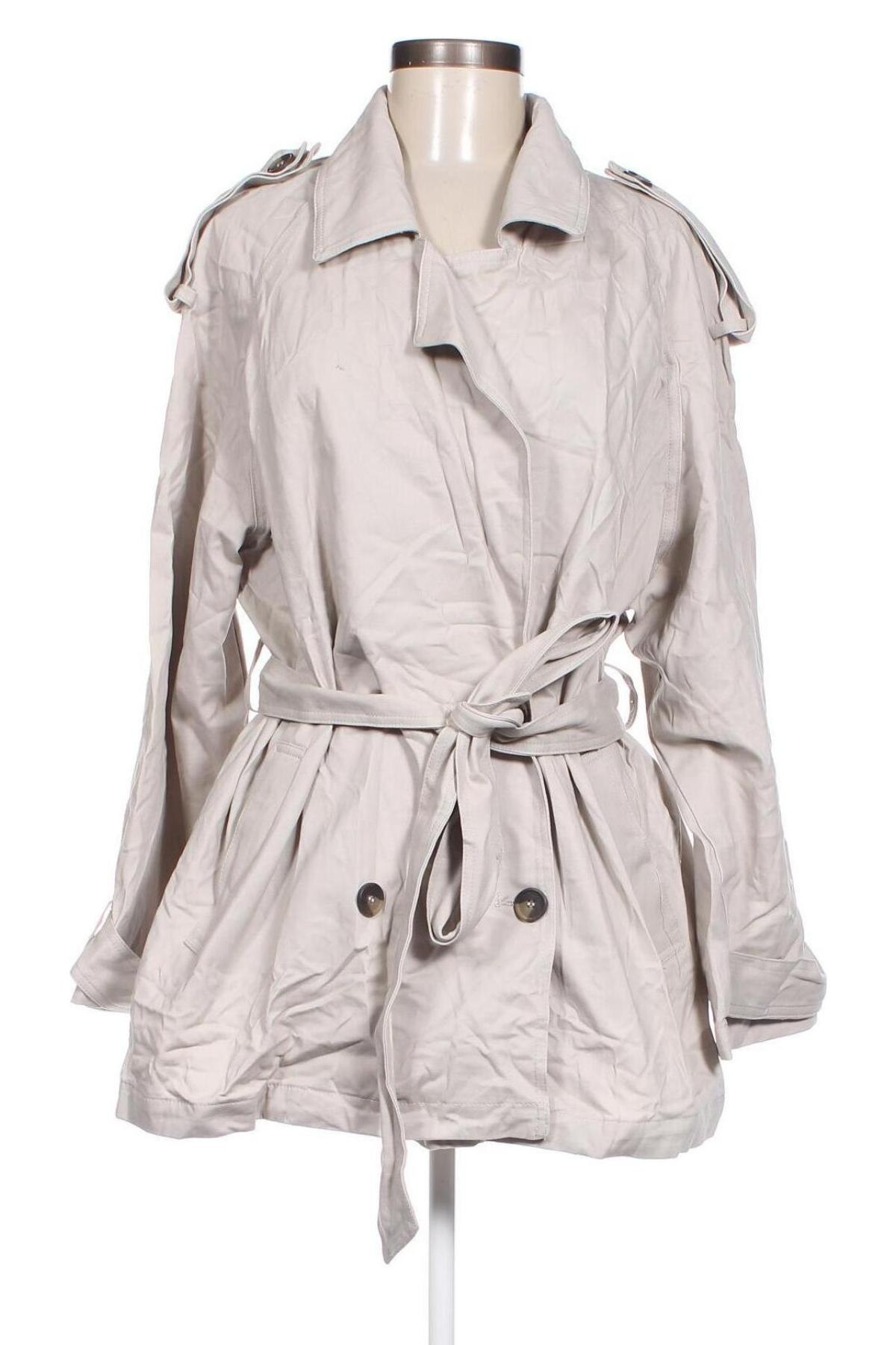 Damen Trenchcoat H&M Divided, Größe M, Farbe Grau, Preis 52,19 €