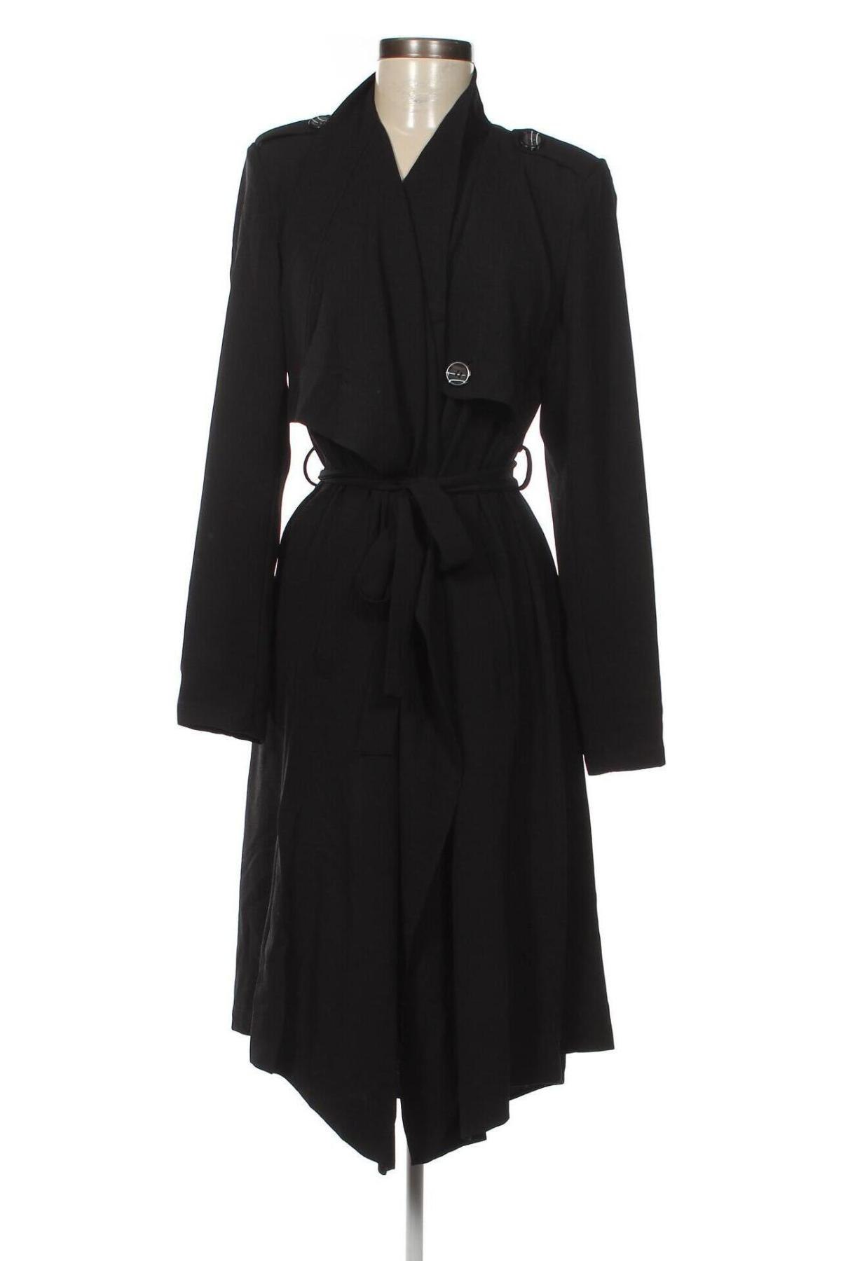 Damen Trench Coat Object, Größe L, Farbe Schwarz, Preis € 49,48