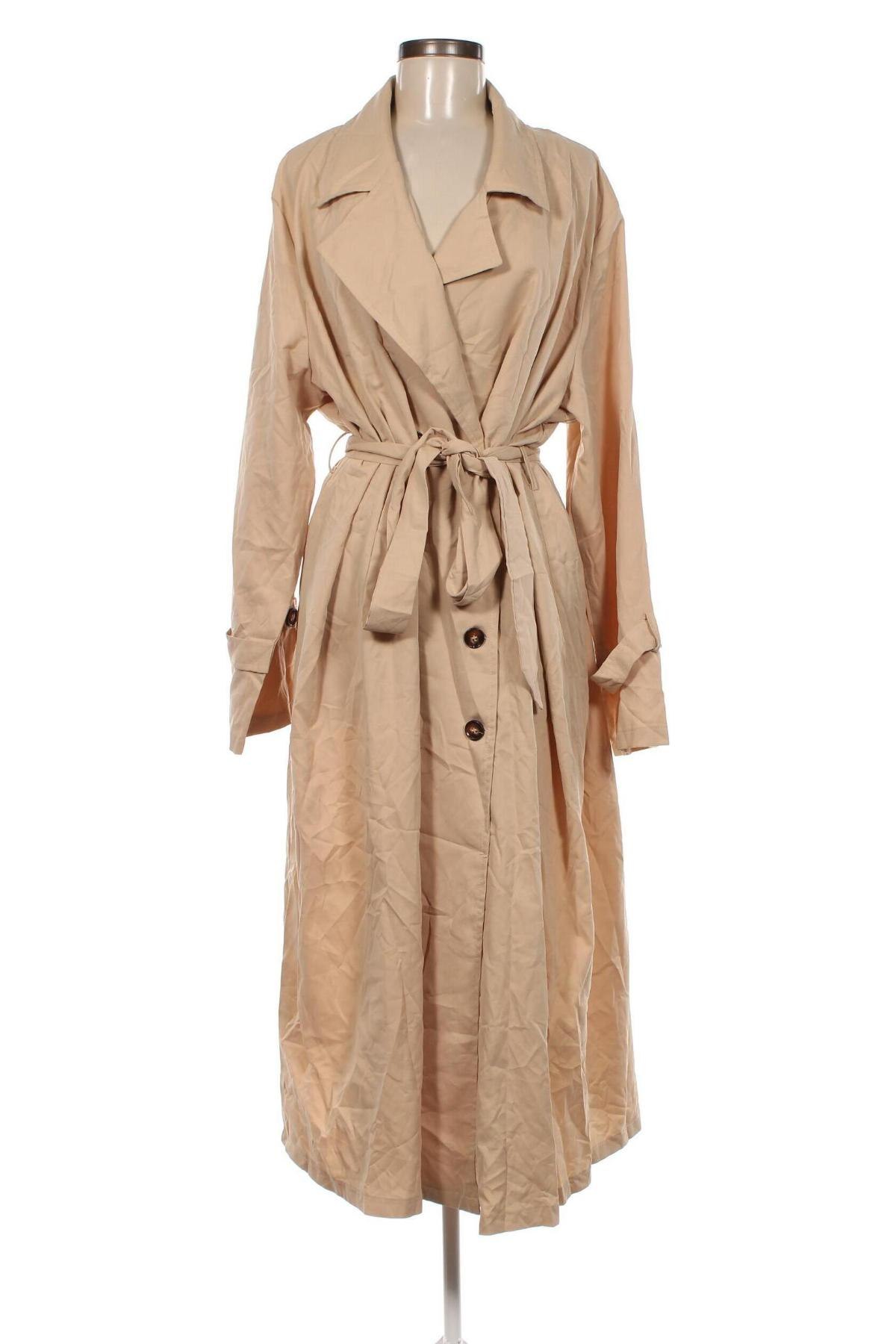 Dámský přechodný kabát  SHEIN, Velikost 4XL, Barva Béžová, Cena  1 196,00 Kč