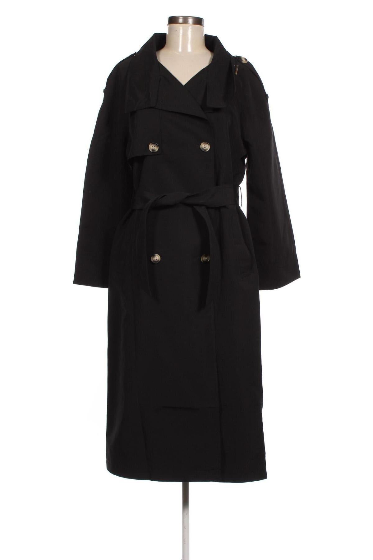 Damen Trench Coat Vero Moda, Größe S, Farbe Schwarz, Preis € 22,27