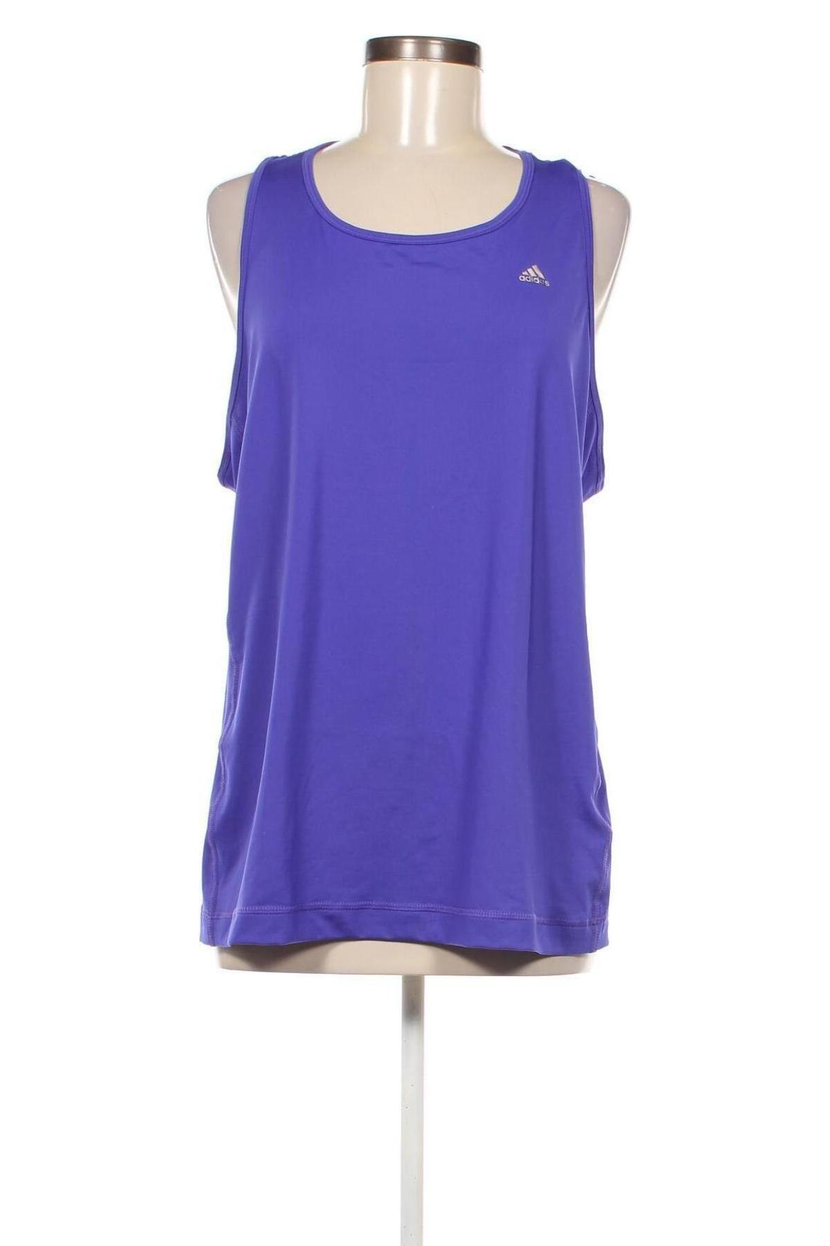 Top sport de damă. Adidas, Mărime XXL, Culoare Albastru, Preț 111,84 Lei