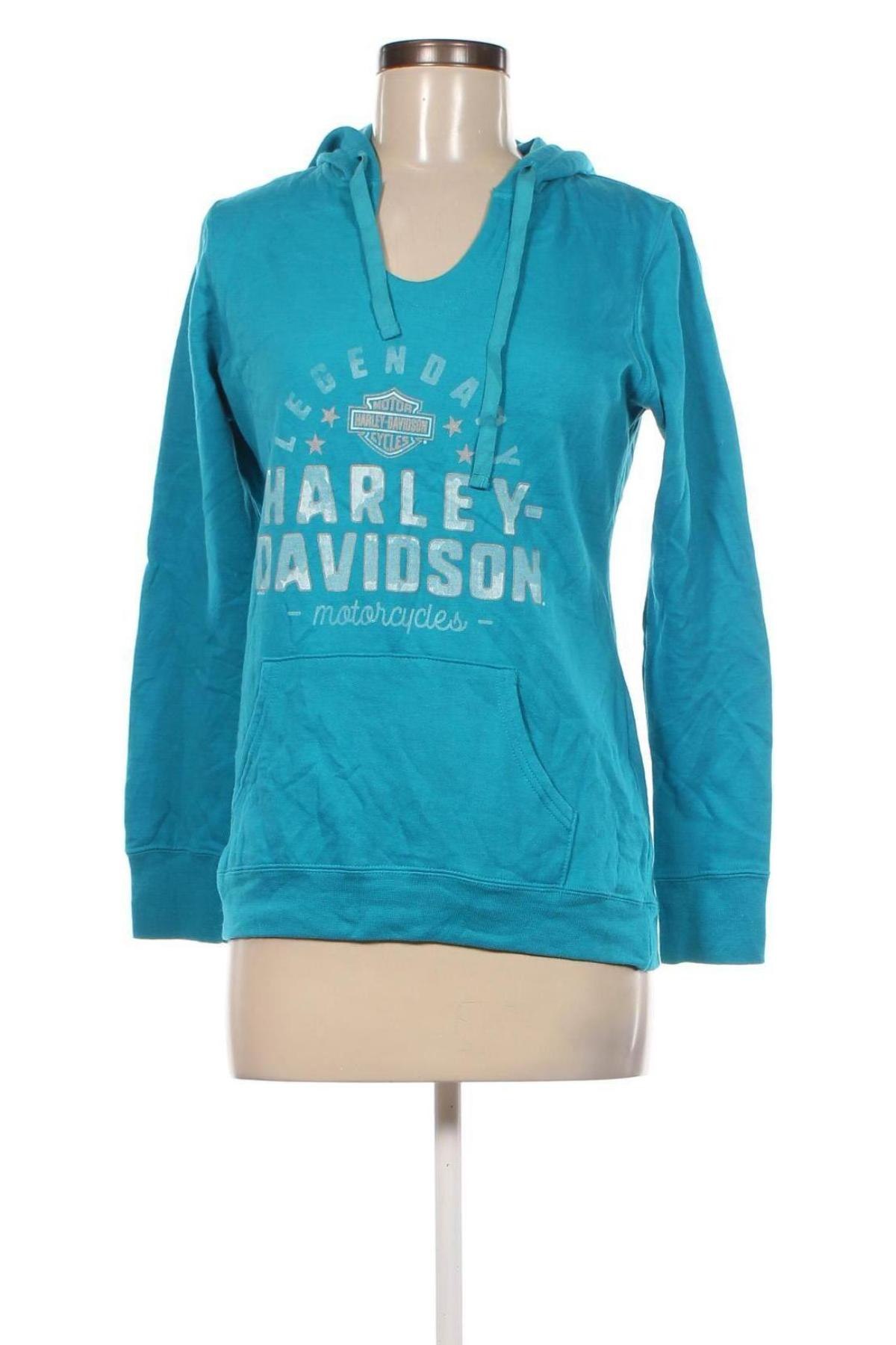 Damen Sweatshirt Harley-Davidson, Größe S, Farbe Blau, Preis 28,53 €