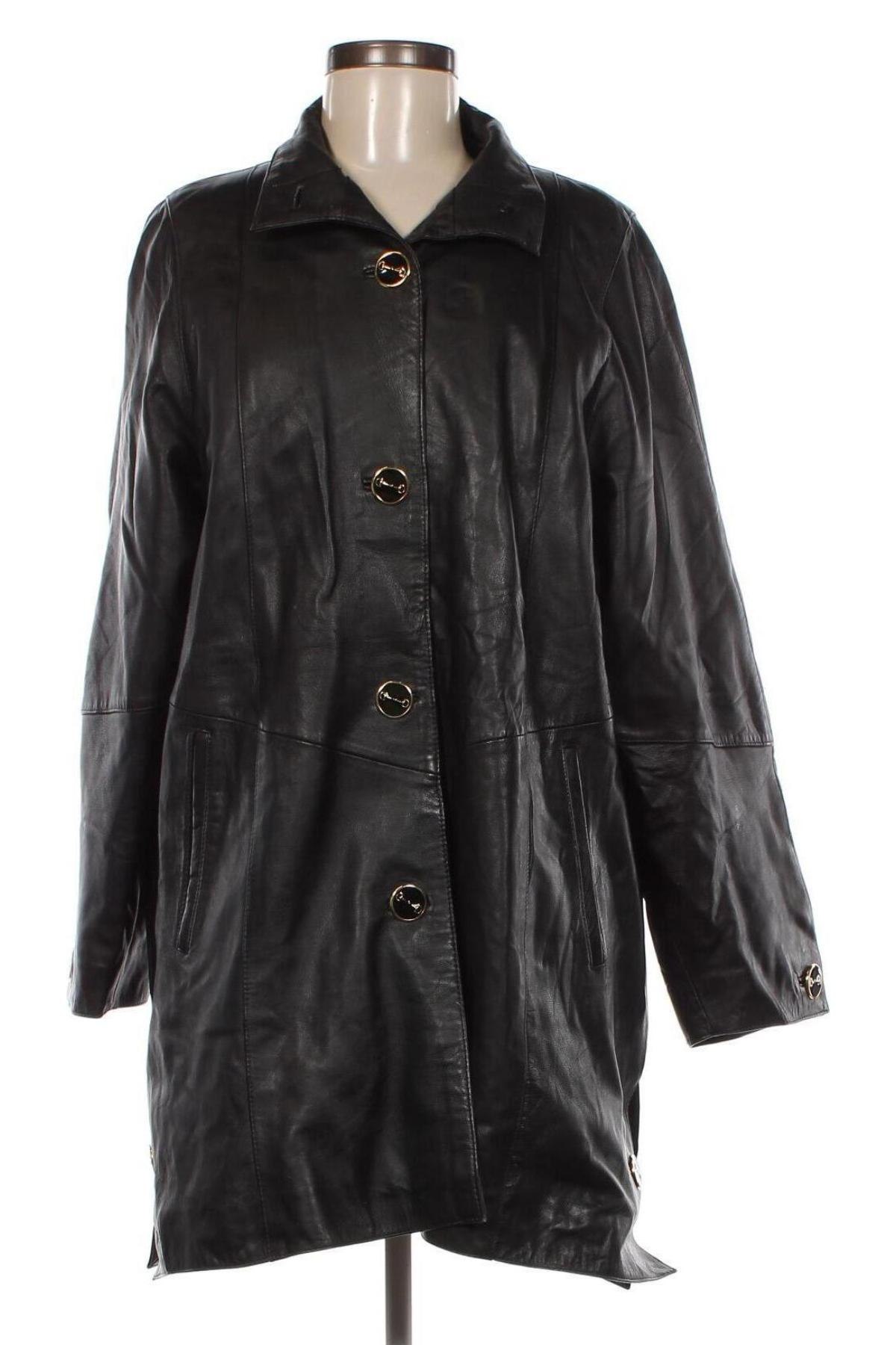 Damen Lederjacke, Größe M, Farbe Schwarz, Preis 55,85 €