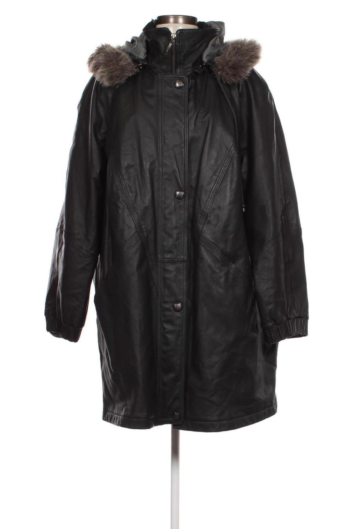 Dámská kožená bunda , Velikost XXL, Barva Černá, Cena  1 706,00 Kč
