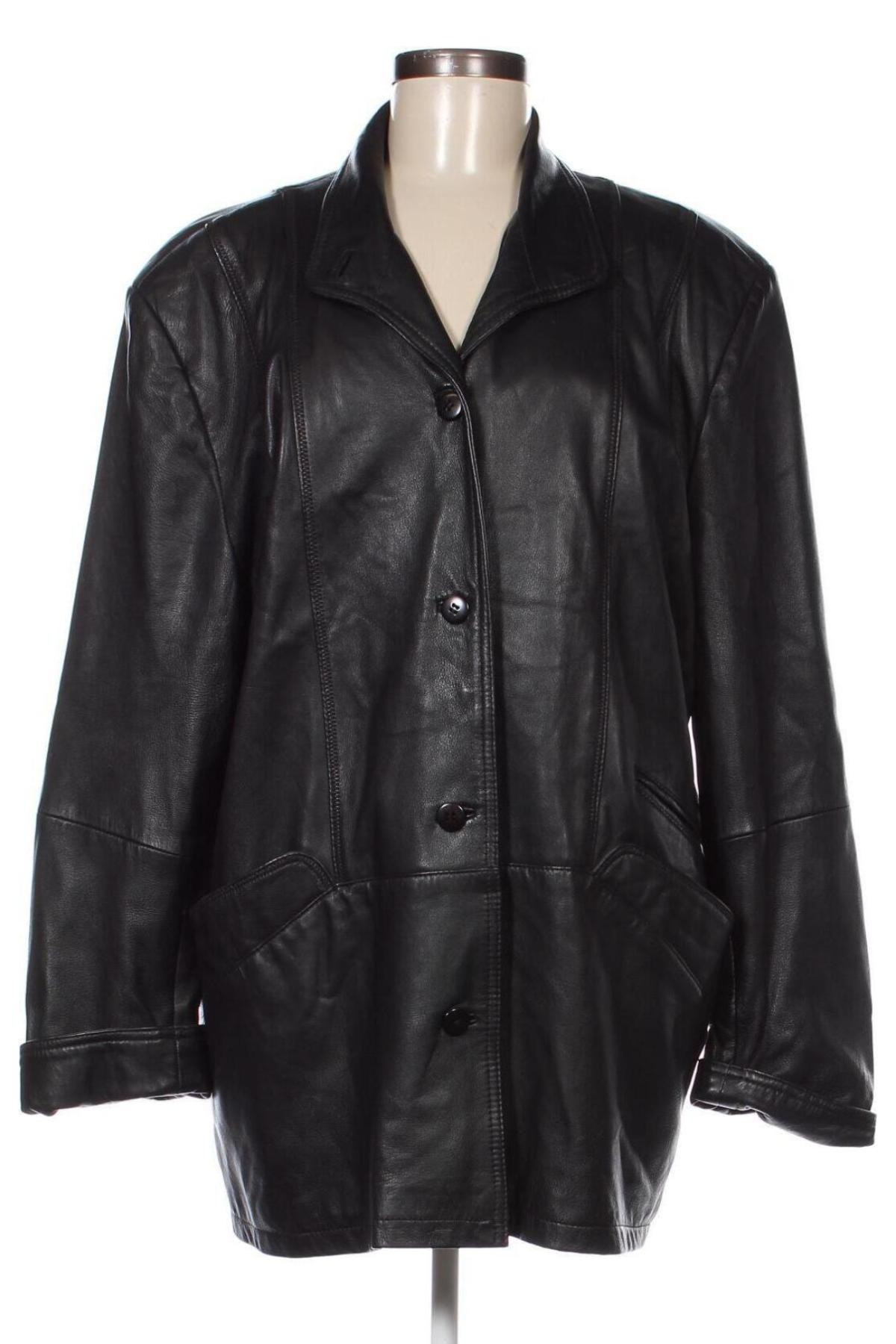 Damen Lederjacke, Größe XL, Farbe Schwarz, Preis 55,85 €