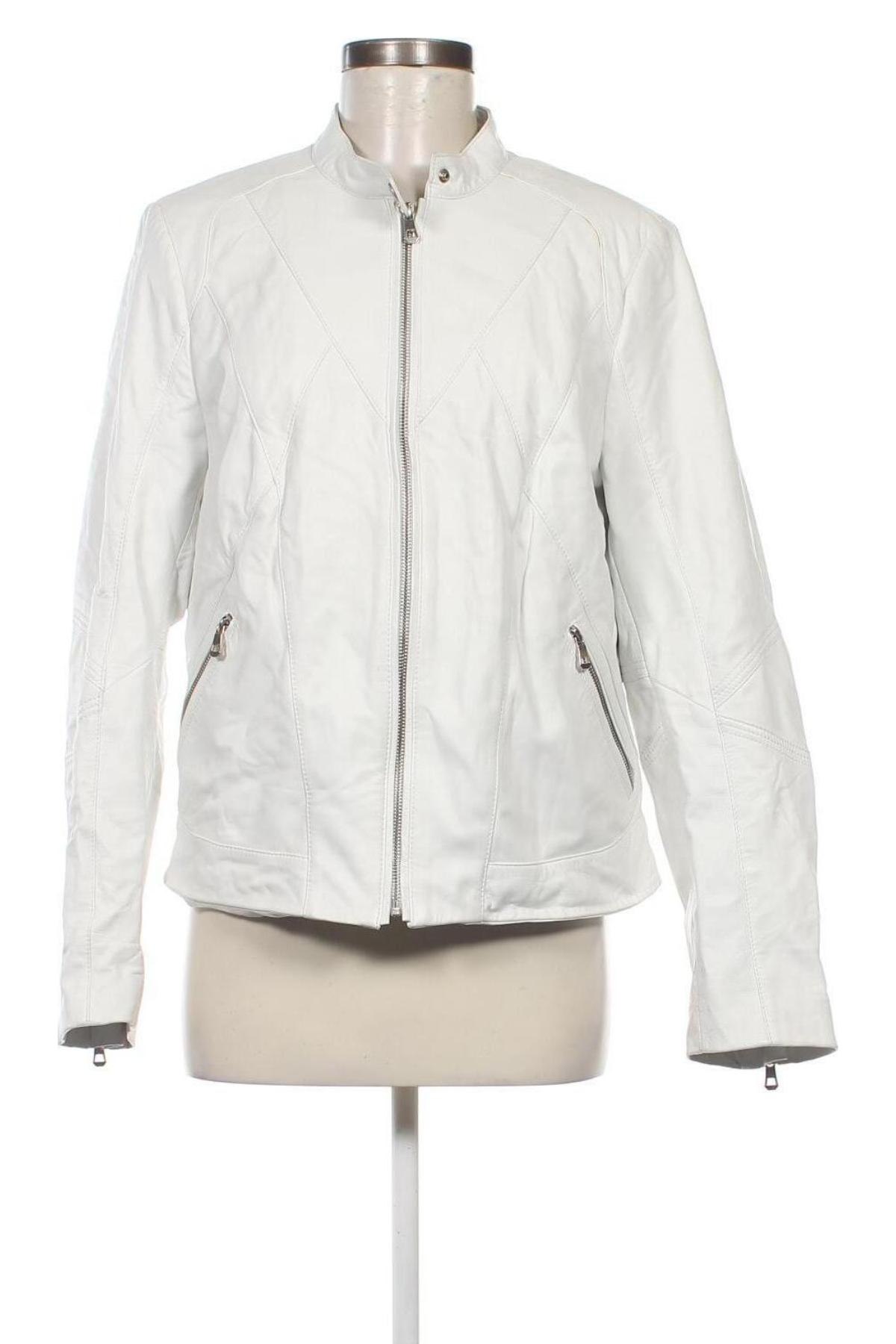 Damen Lederjacke, Größe XL, Farbe Weiß, Preis 55,85 €