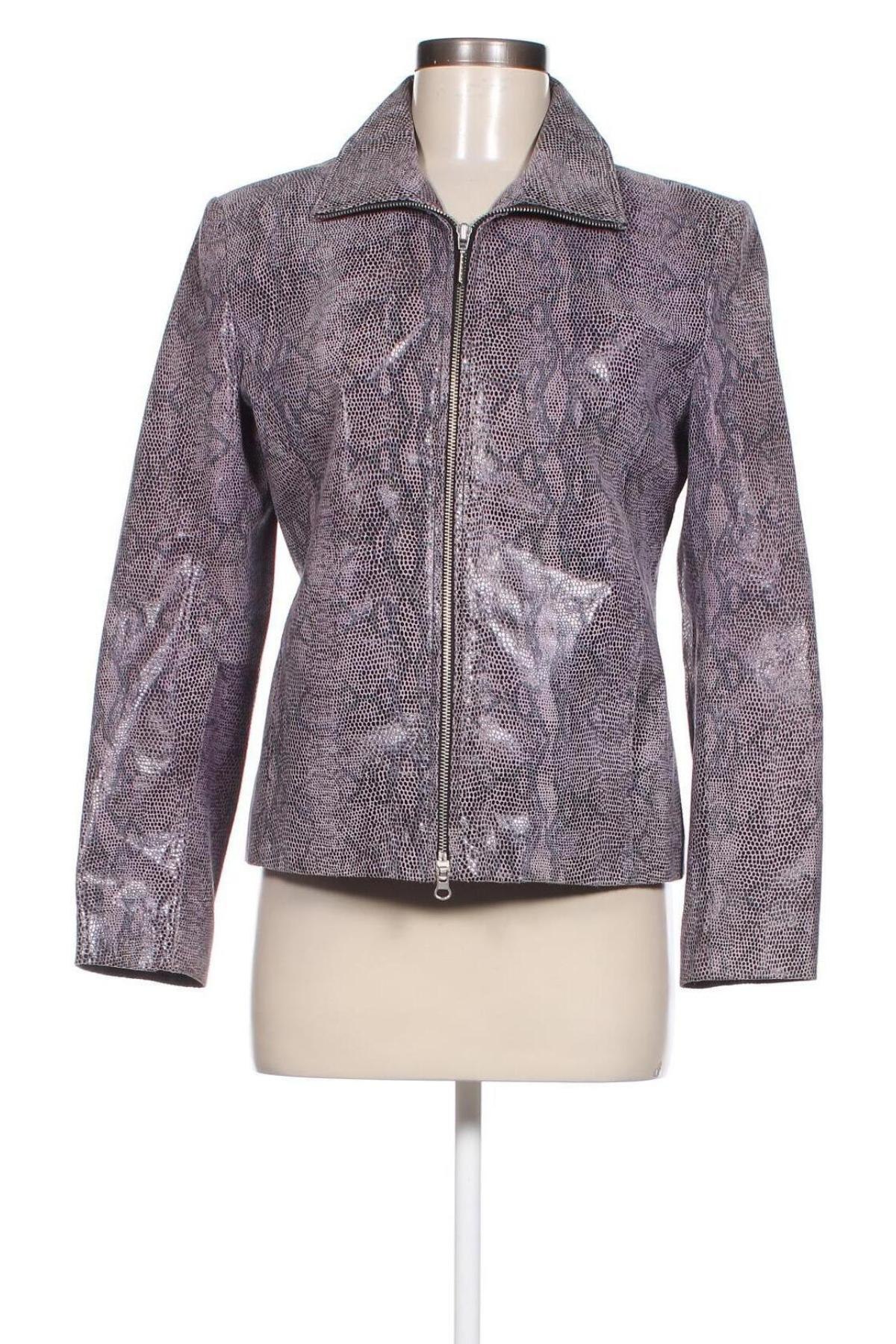 Damen Lederjacke, Größe M, Farbe Lila, Preis 41,49 €