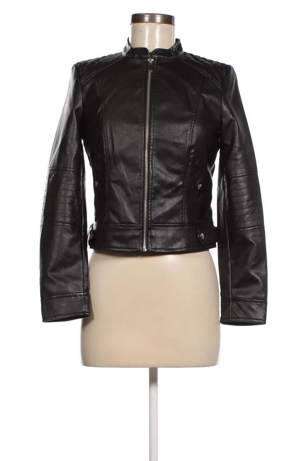 Dámska kožená bunda  Vero Moda, Veľkosť S, Farba Čierna, Cena  28,76 €
