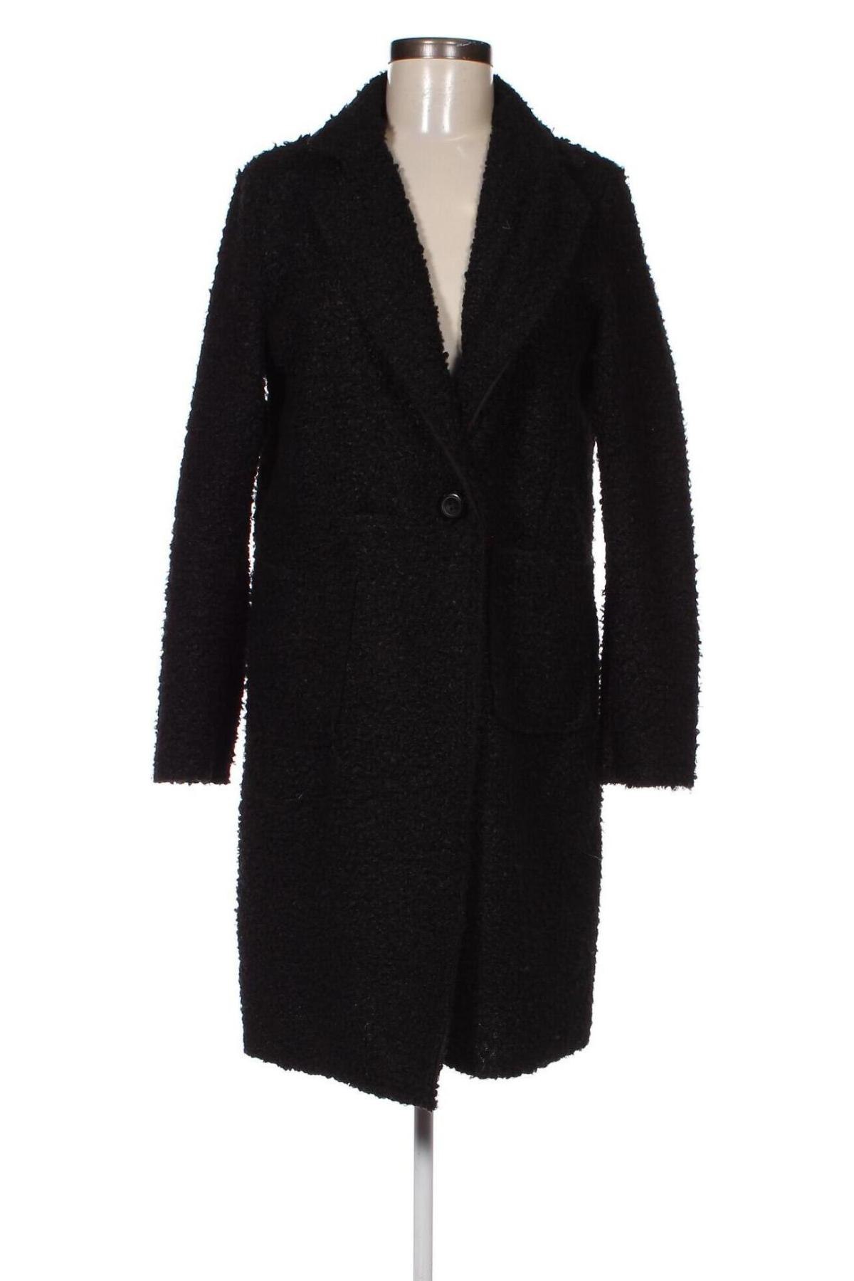 Дамско палто, Размер M, Цвят Черен, Цена 69,55 лв.
