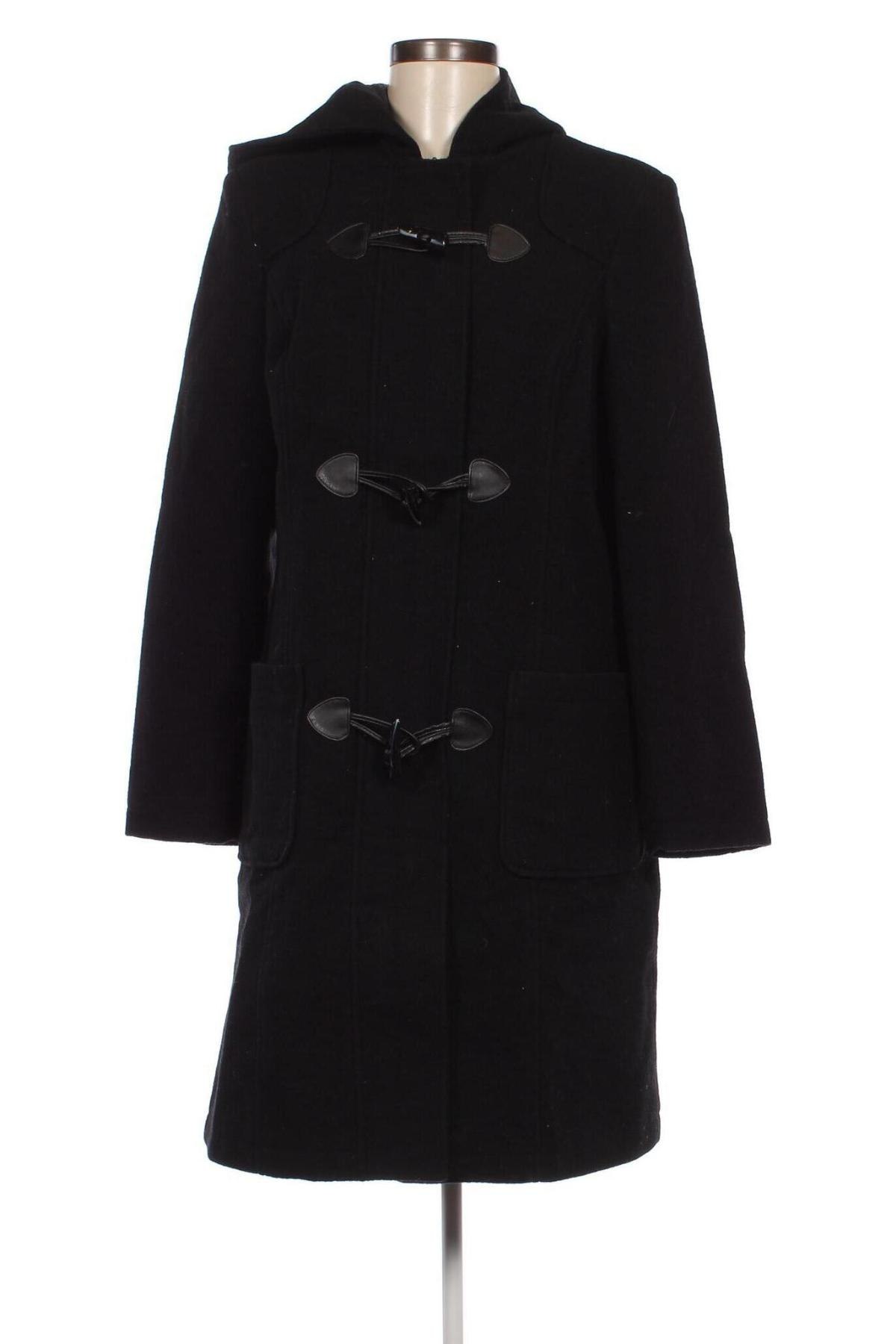 Дамско палто, Размер M, Цвят Черен, Цена 66,34 лв.