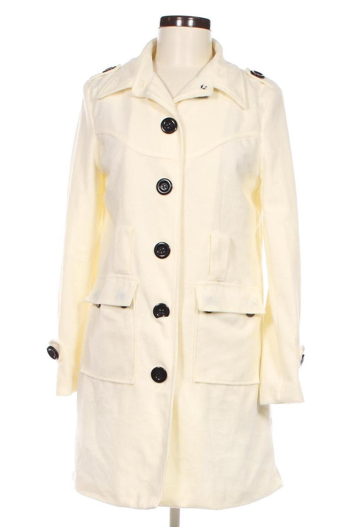 Дамско палто, Размер L, Цвят Екрю, Цена 58,85 лв.