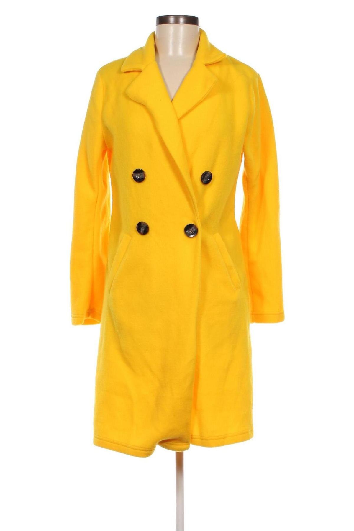 Γυναικείο παλτό, Μέγεθος M, Χρώμα Κίτρινο, Τιμή 21,77 €