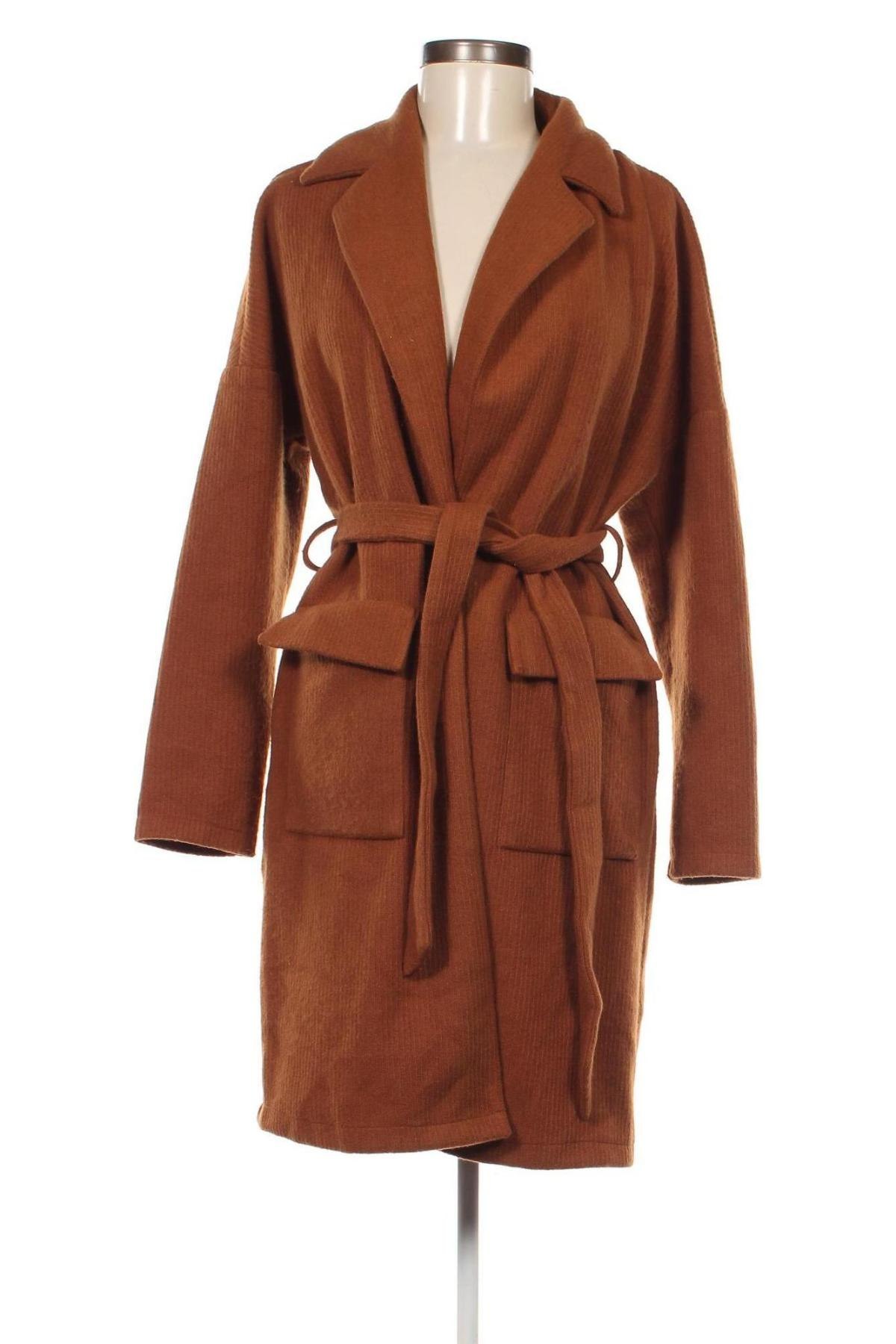 Γυναικείο παλτό Amisu, Μέγεθος M, Χρώμα Καφέ, Τιμή 33,29 €