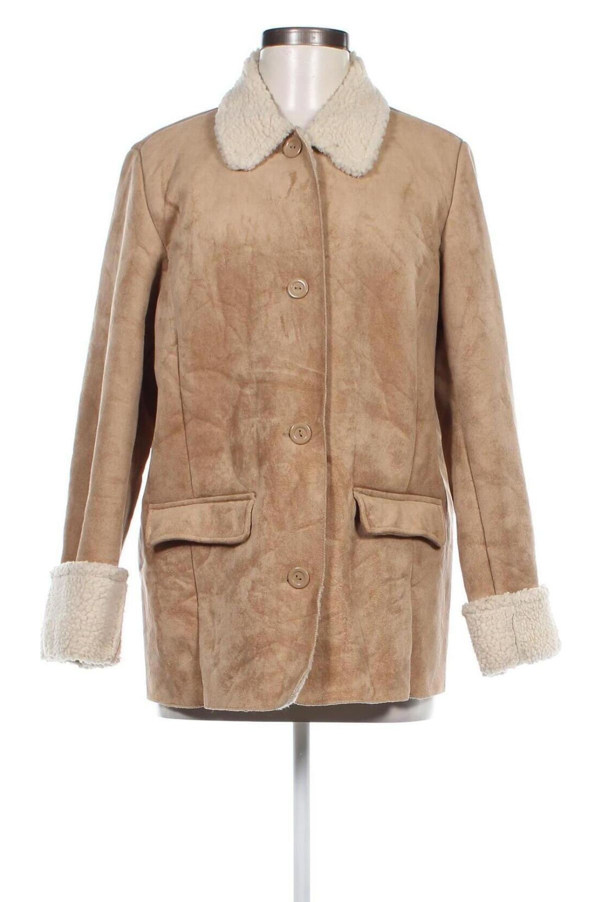 Damenmantel Damart, Größe L, Farbe Beige, Preis € 74,46