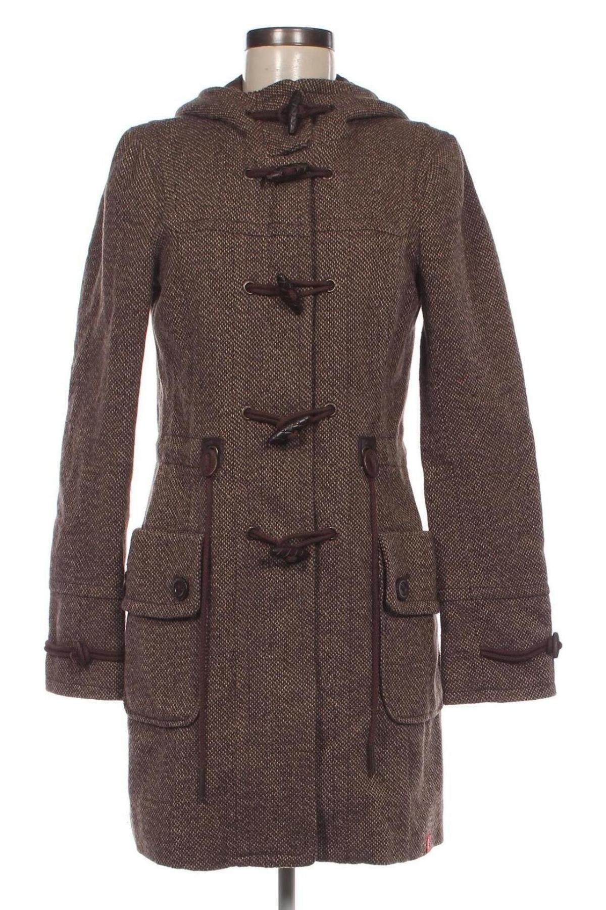 Дамско палто Edc By Esprit, Размер S, Цвят Кафяв, Цена 53,30 лв.