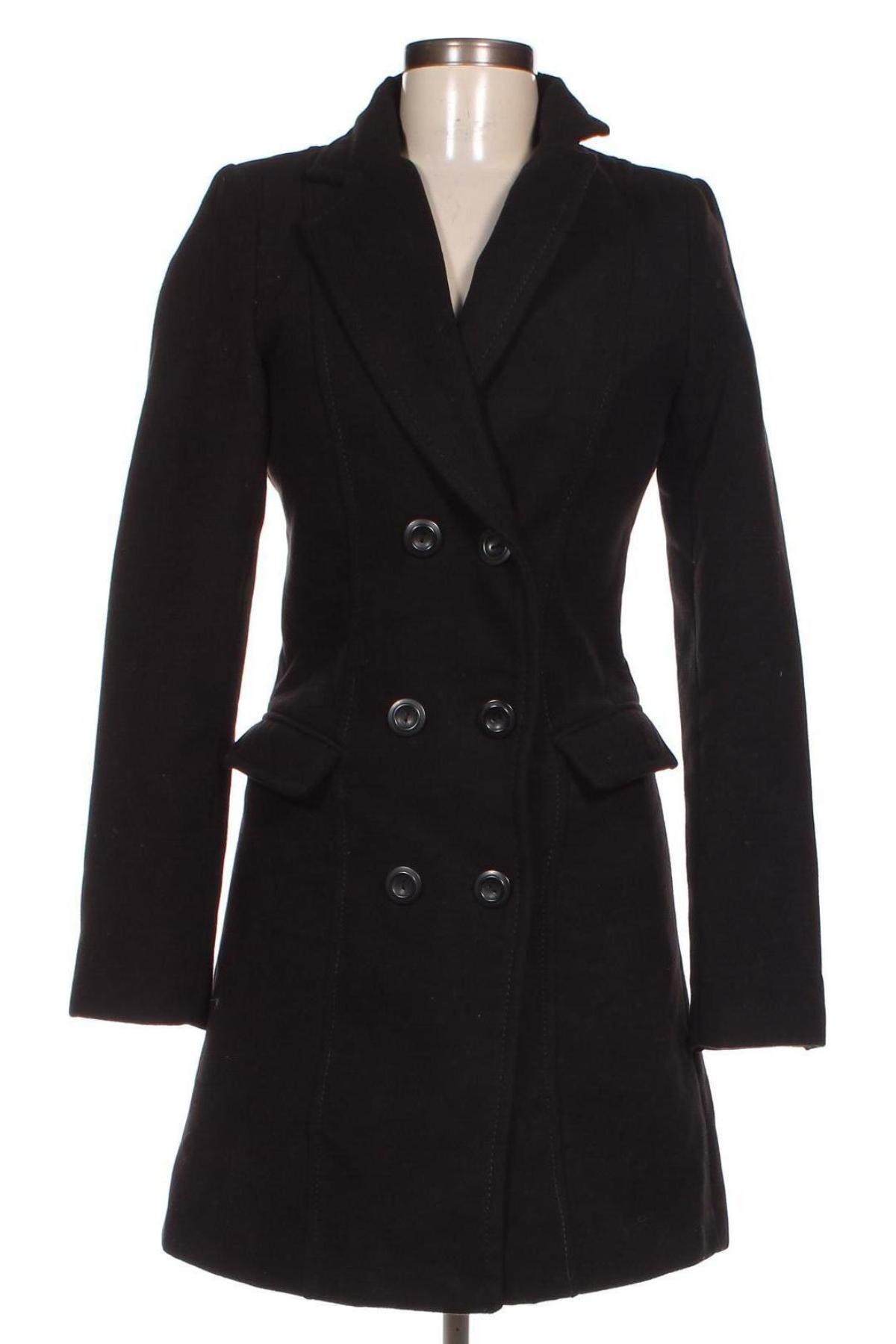 Дамско палто Flame, Размер S, Цвят Черен, Цена 35,20 лв.
